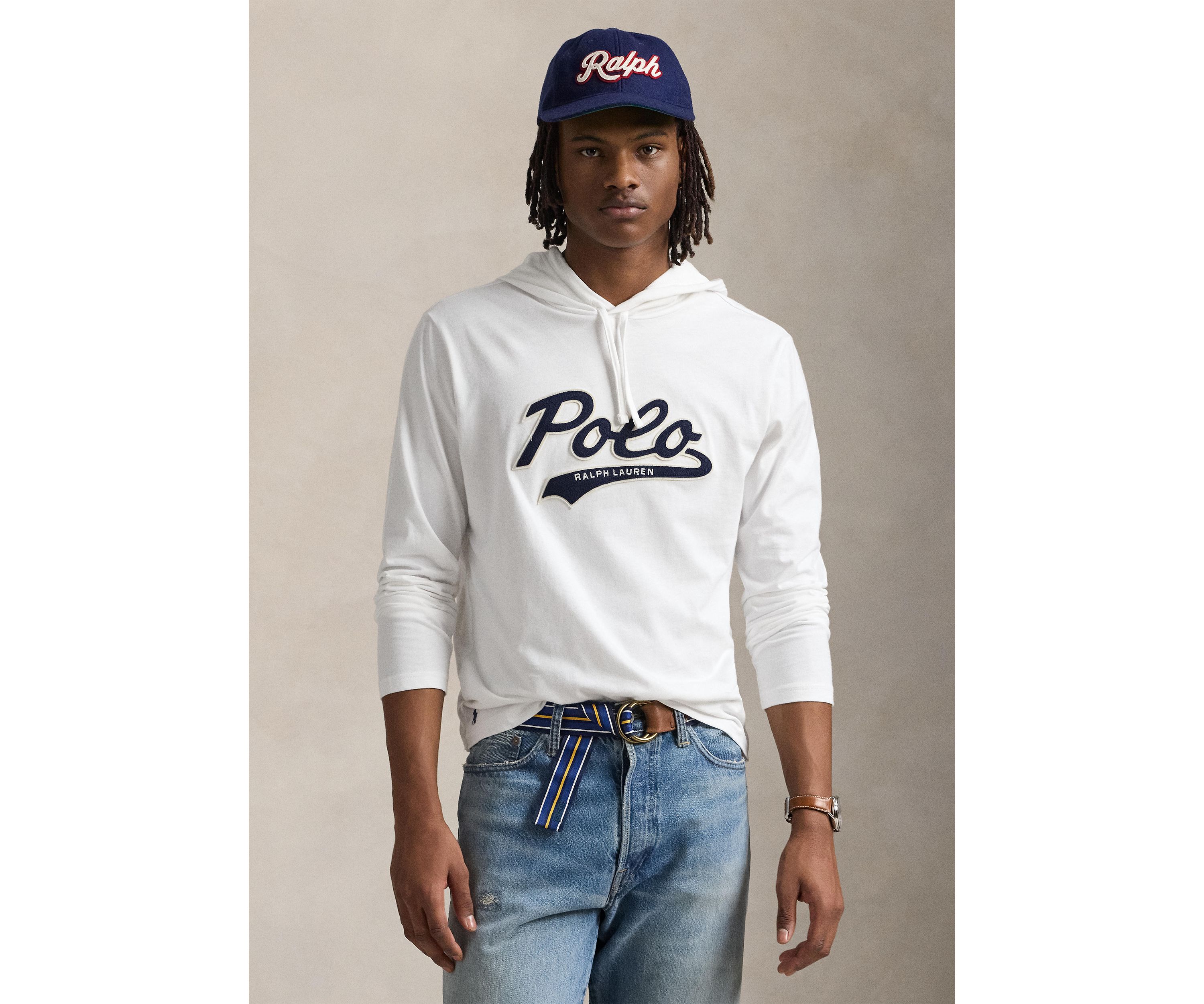 Logo Jersey Hooded T-Shirt