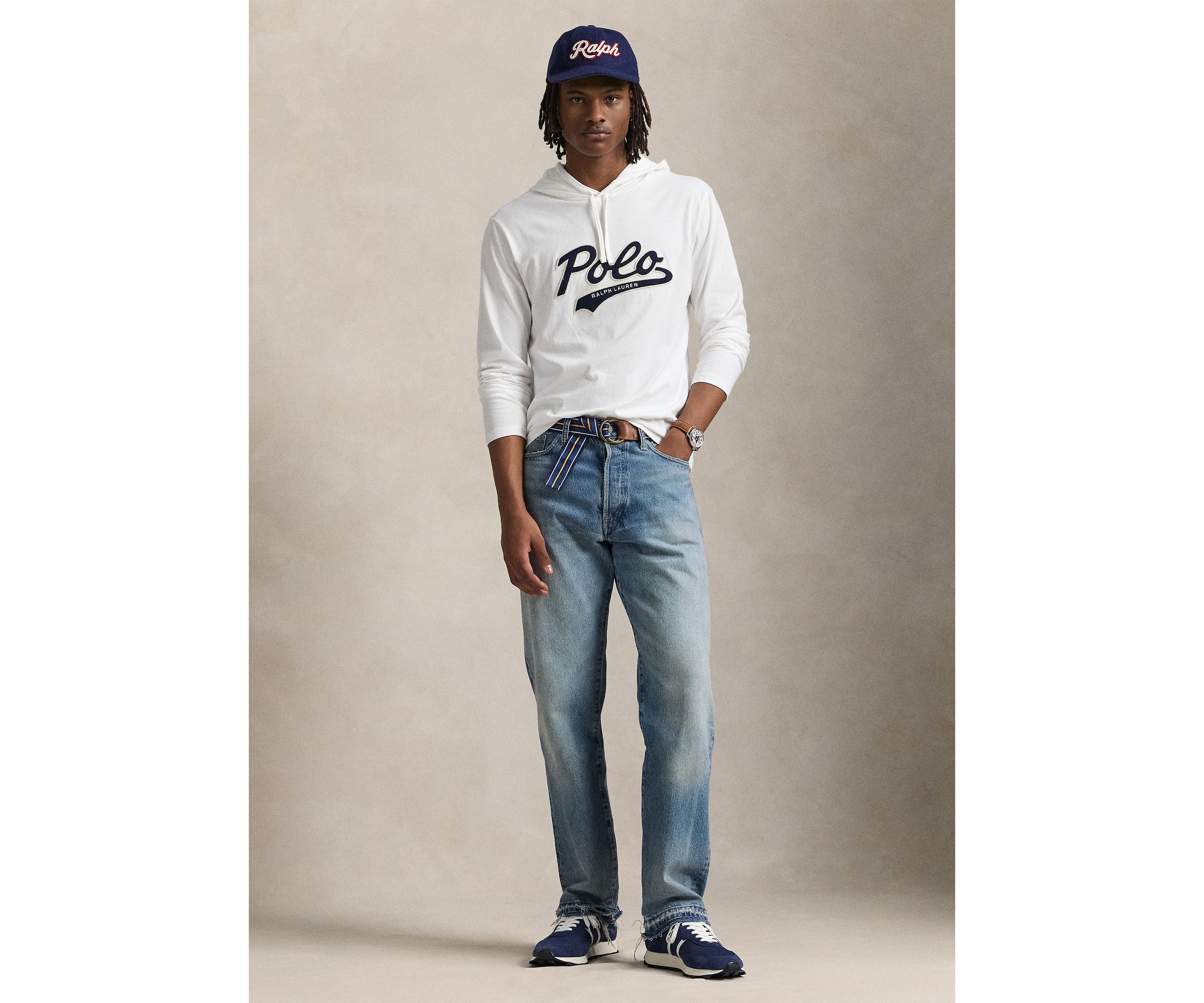 Logo Jersey Hooded T-Shirt