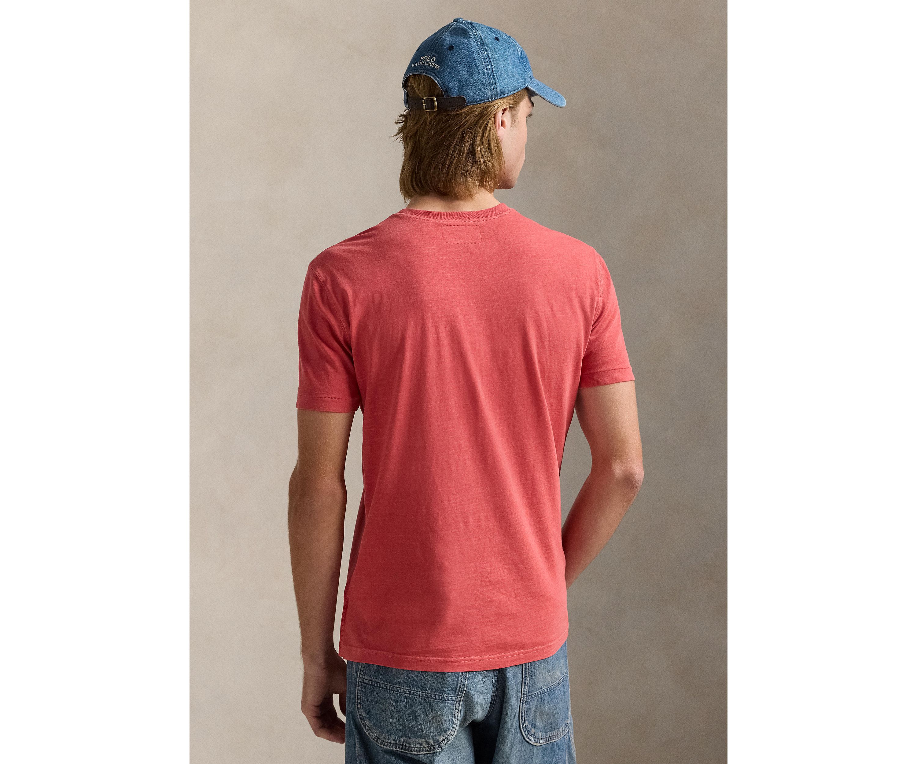 Slub Jersey Short-Sleeve Henley Shirt