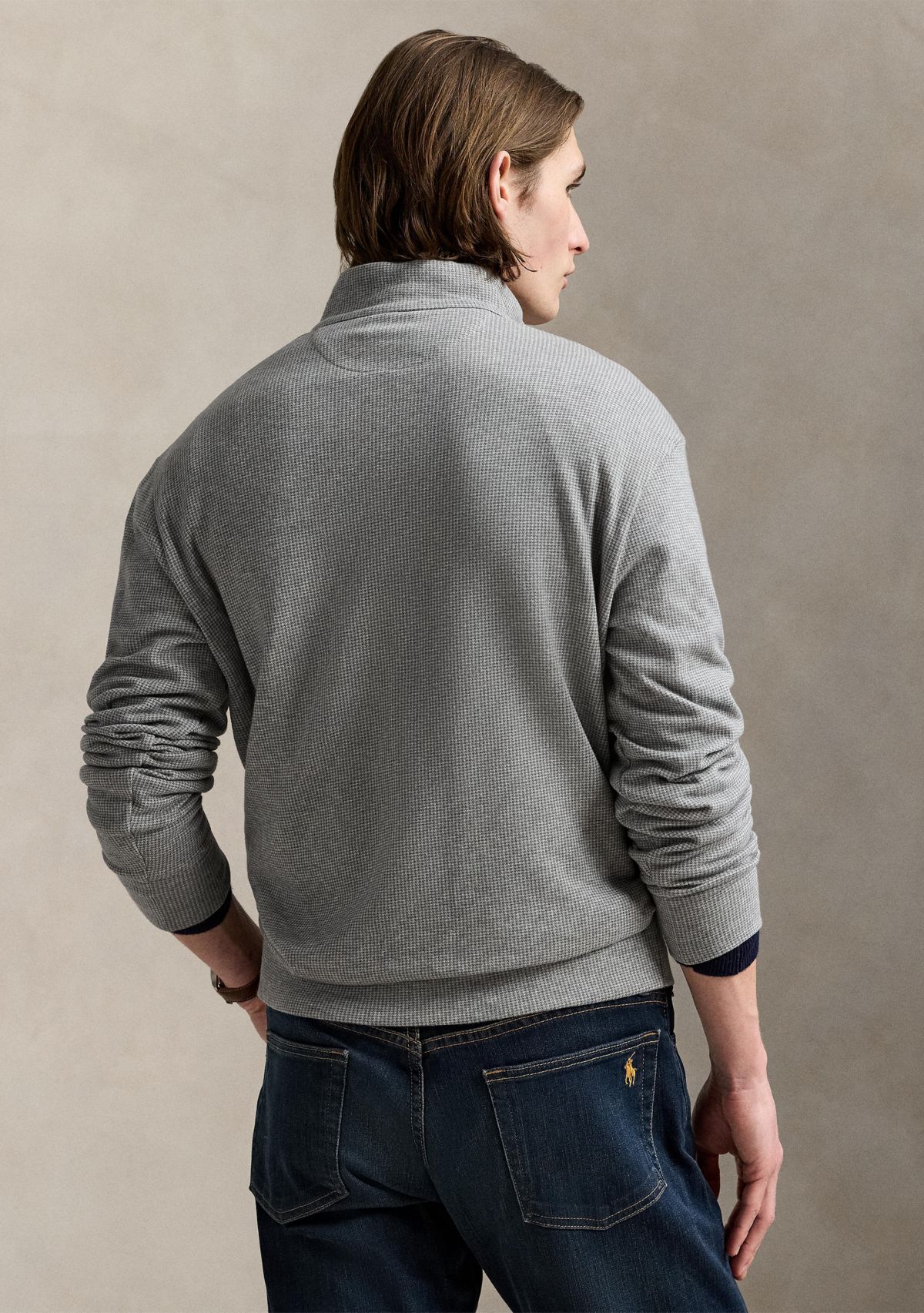 Luxury Jersey Houndstooth Pullover
