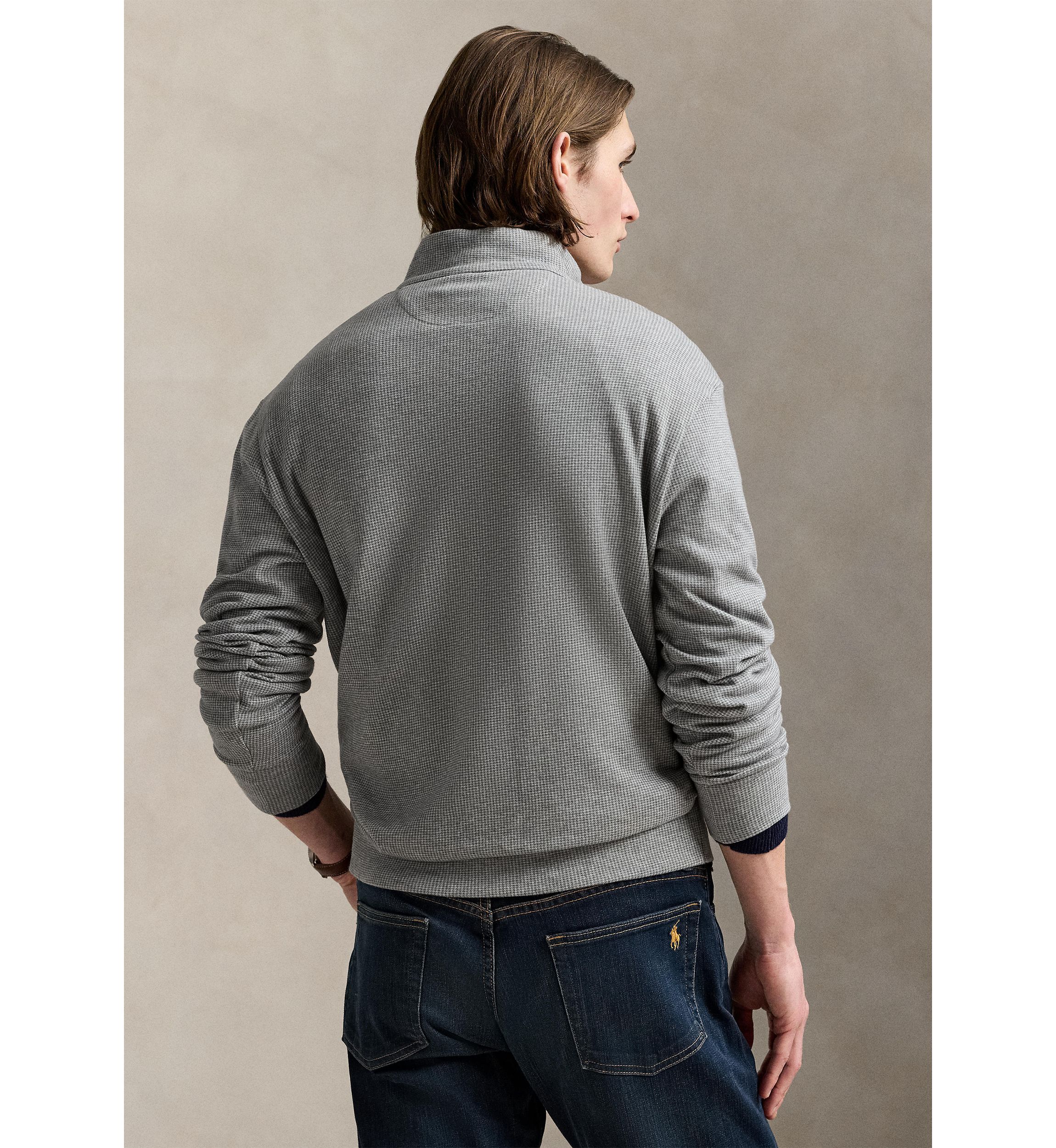 Luxury Jersey Houndstooth Pullover