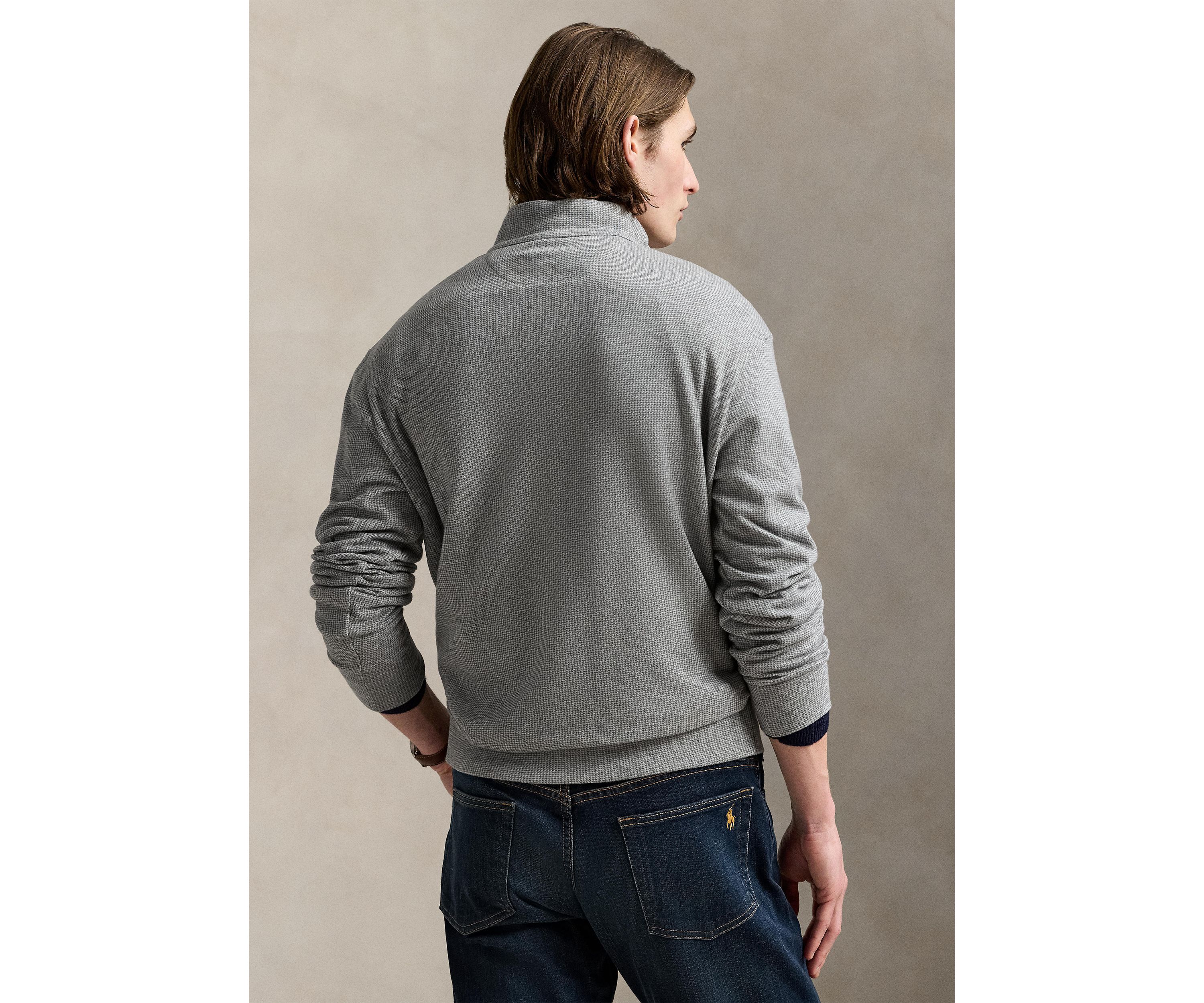 Luxury Jersey Houndstooth Pullover