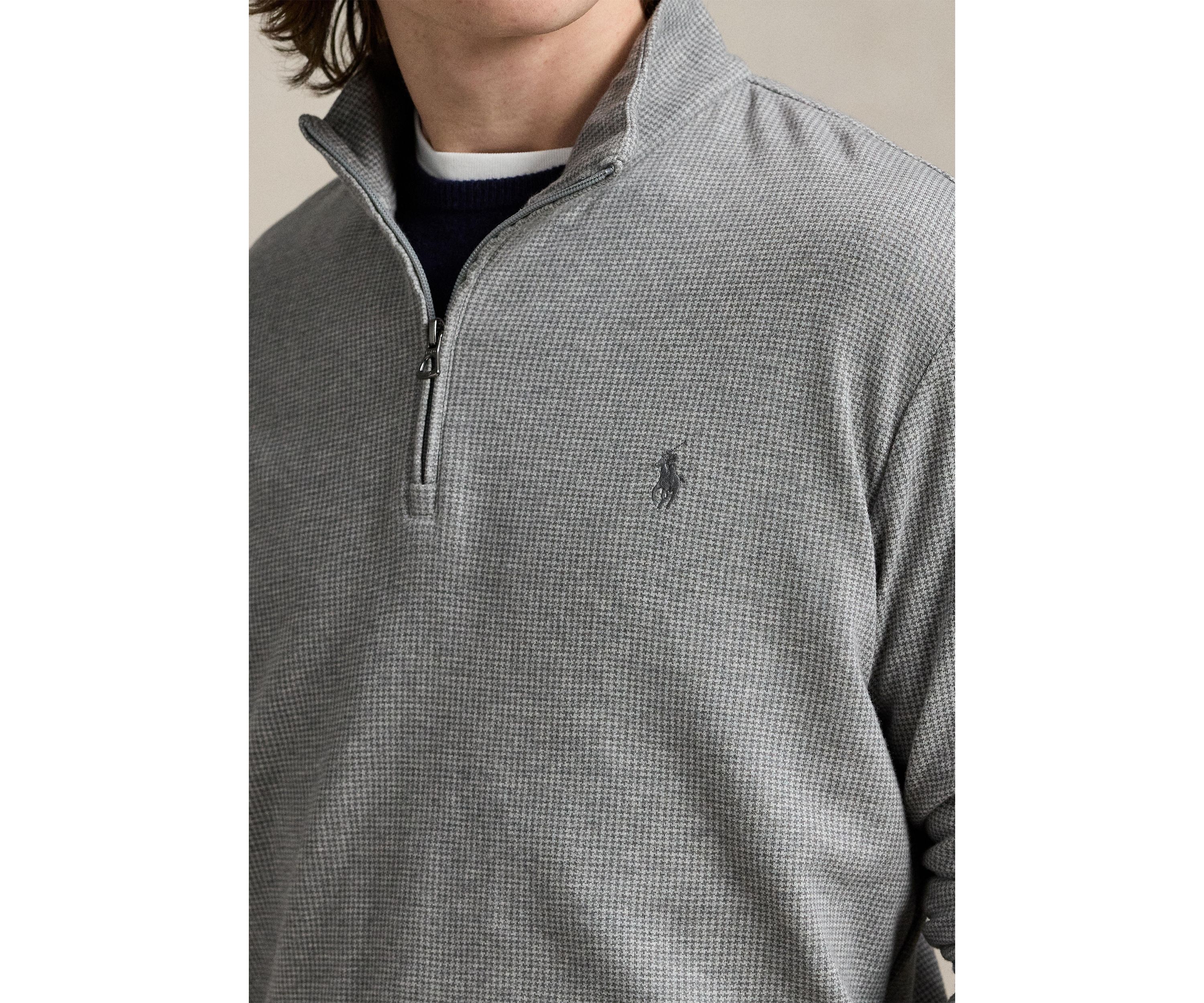 Luxury Jersey Houndstooth Pullover