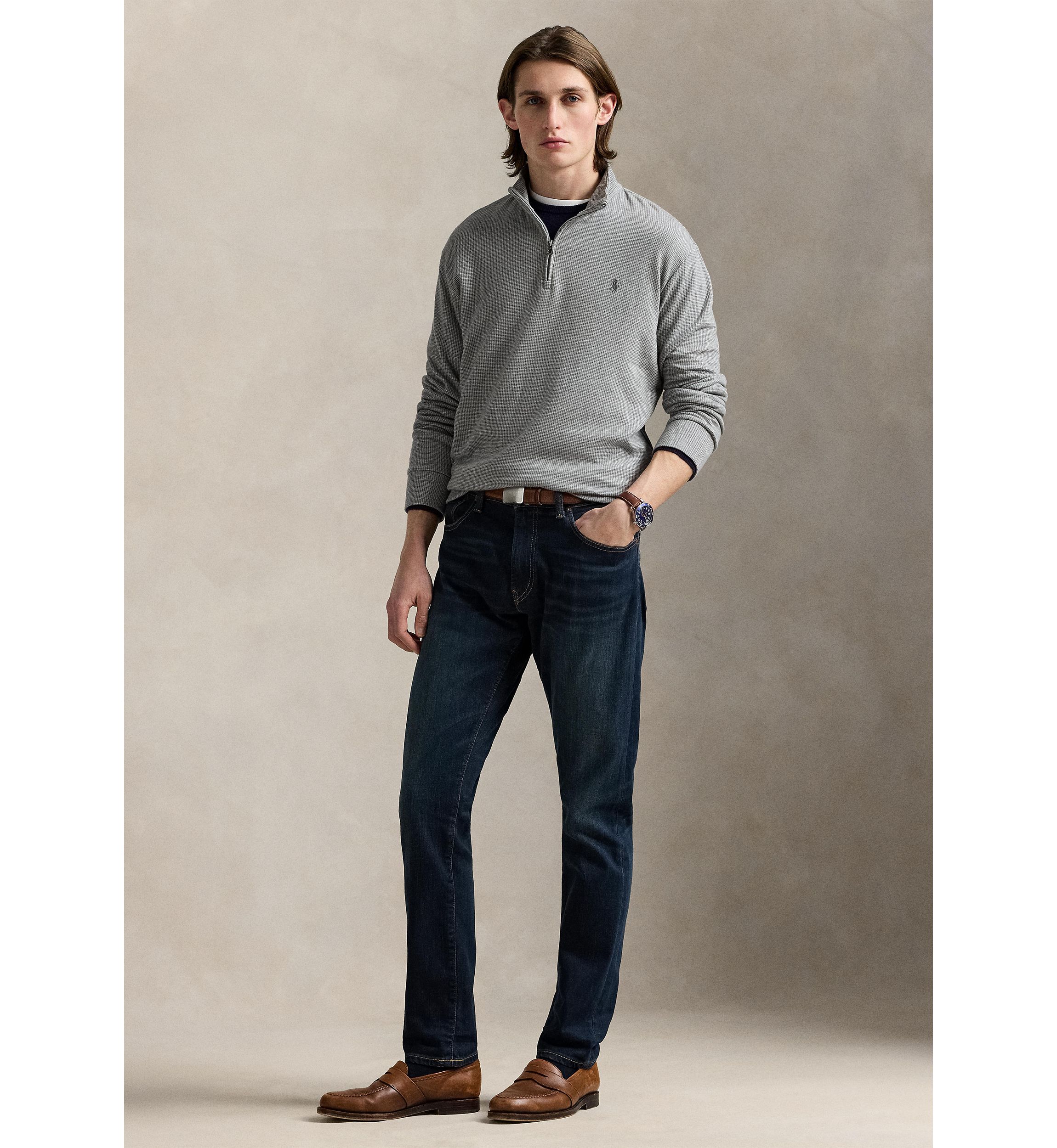 Luxury Jersey Houndstooth Pullover