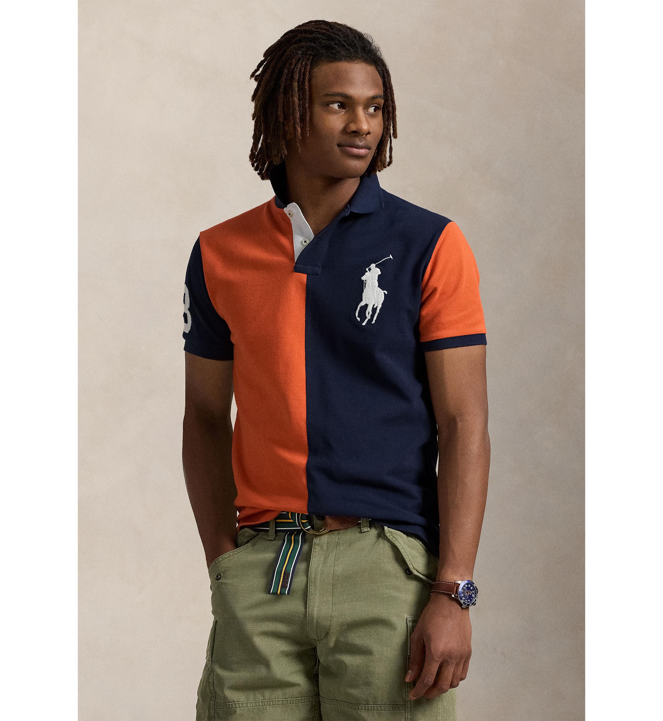 Classic Fit Big Pony Mesh Polo Shirt