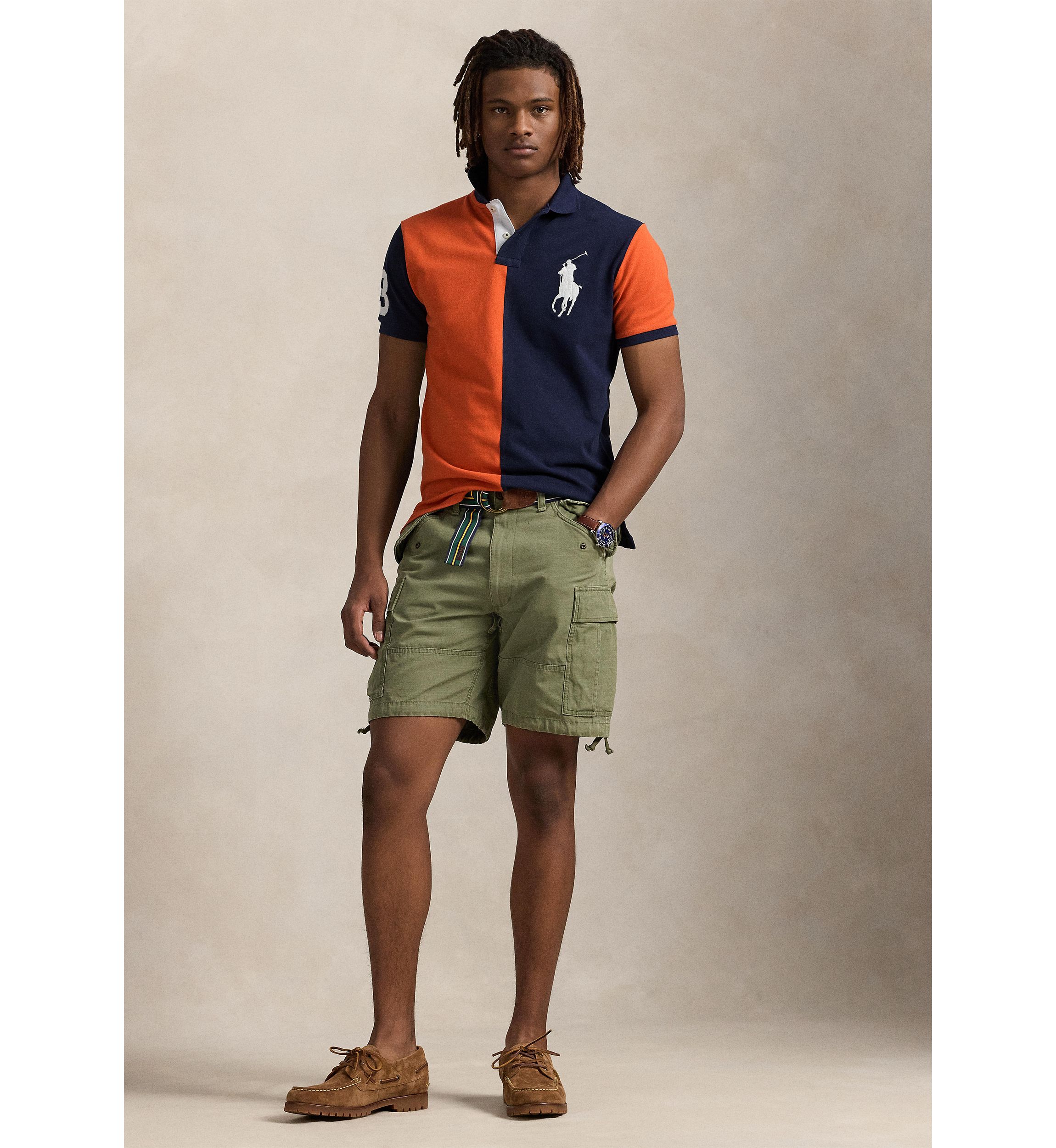 Classic Fit Big Pony Mesh Polo Shirt