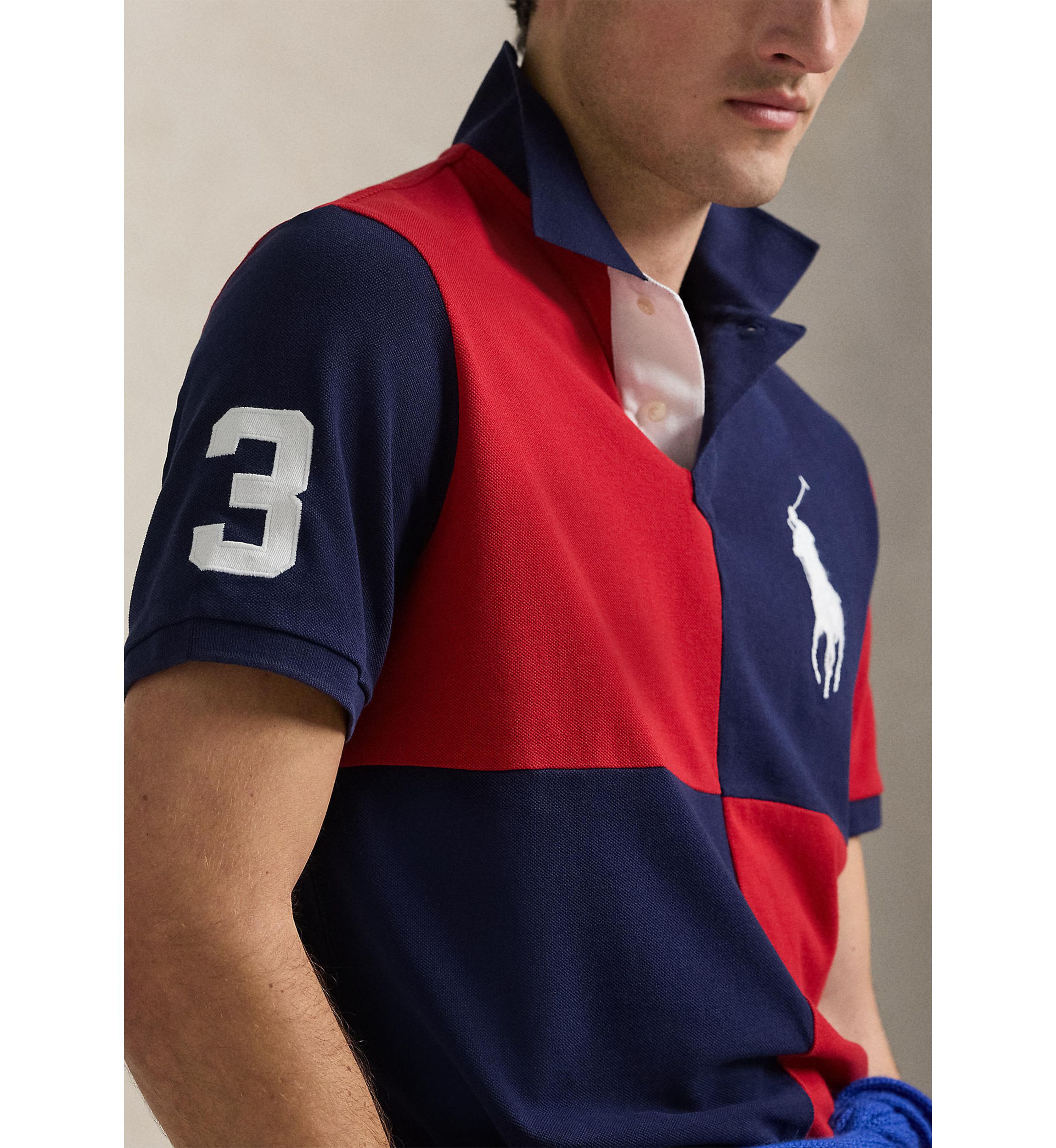 Classic Fit Big Pony Mesh Polo Shirt