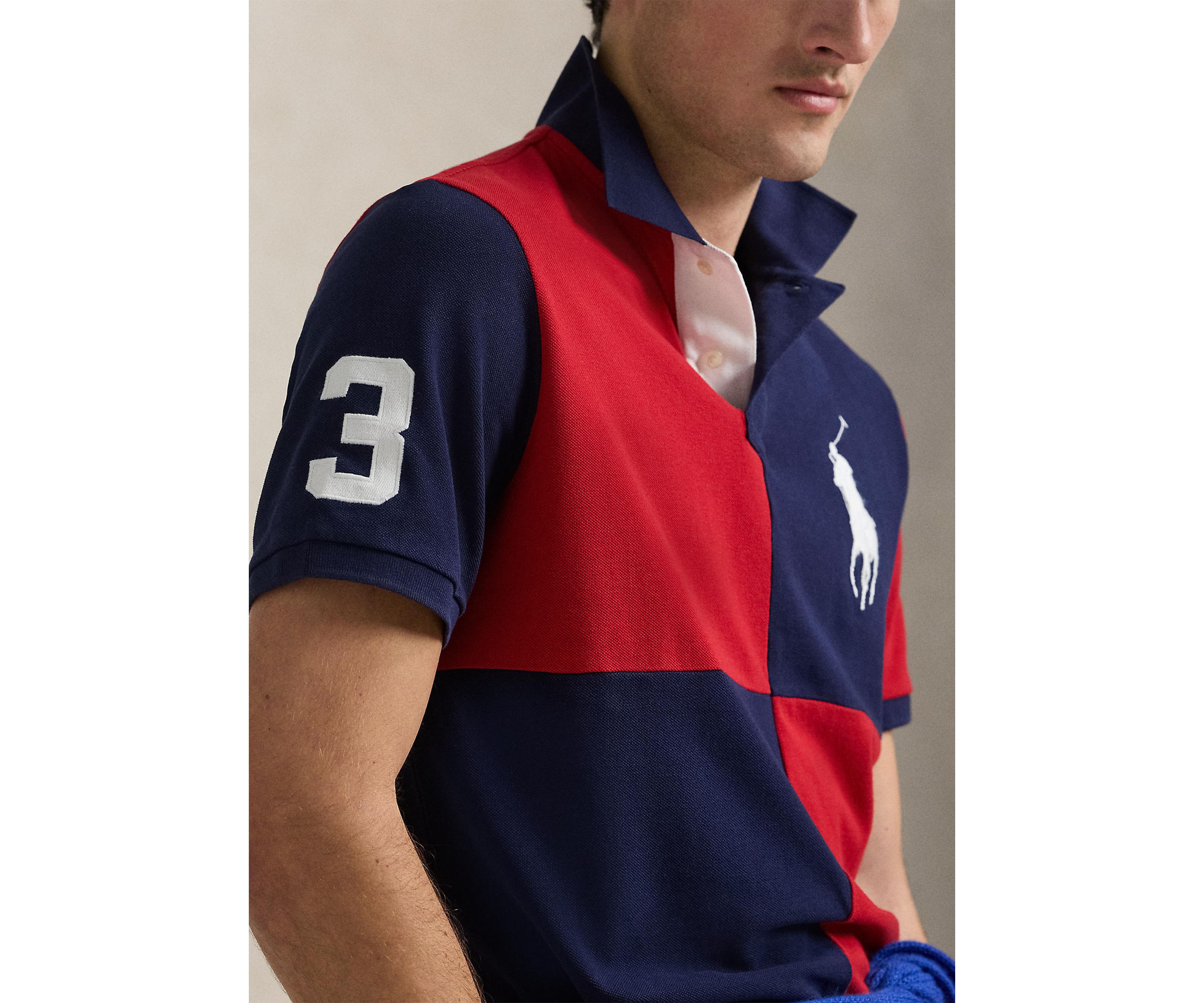 Classic Fit Big Pony Mesh Polo Shirt