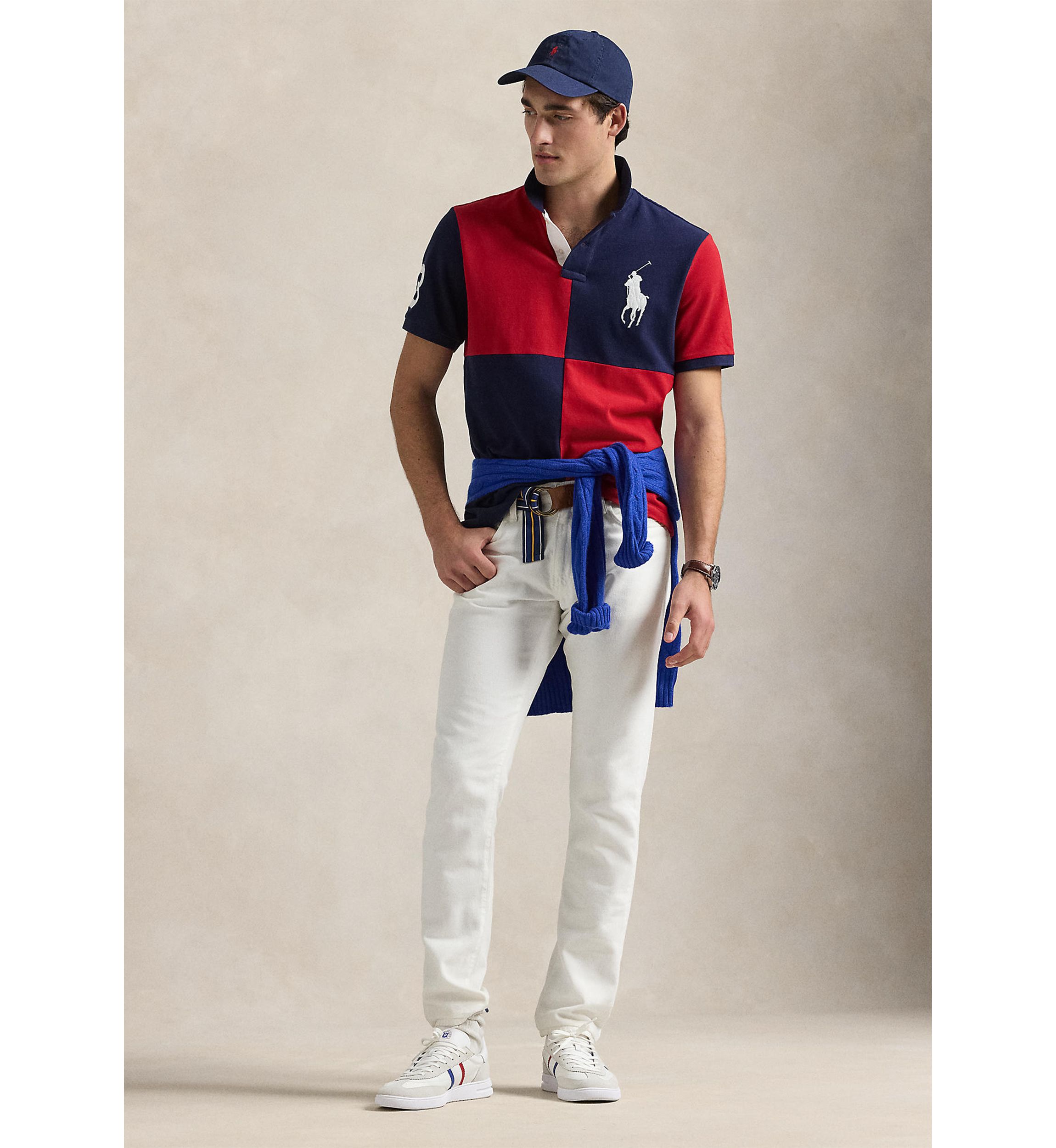 Classic Fit Big Pony Mesh Polo Shirt