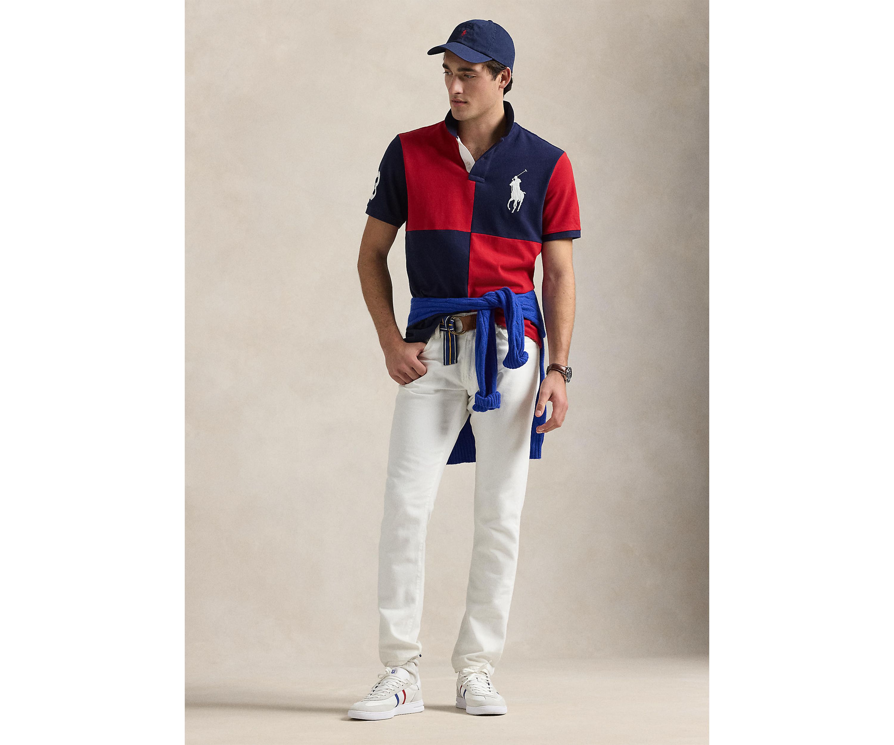 Classic Fit Big Pony Mesh Polo Shirt