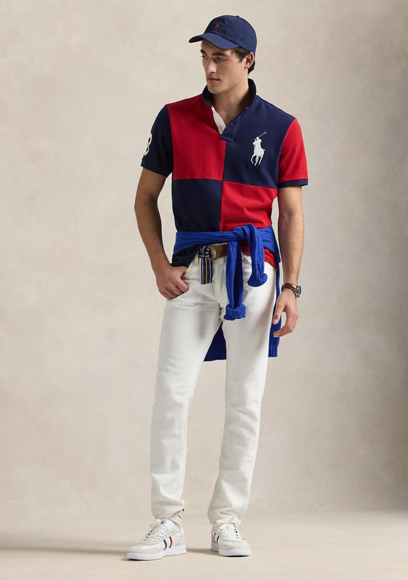 Classic Fit Big Pony Mesh Polo Shirt