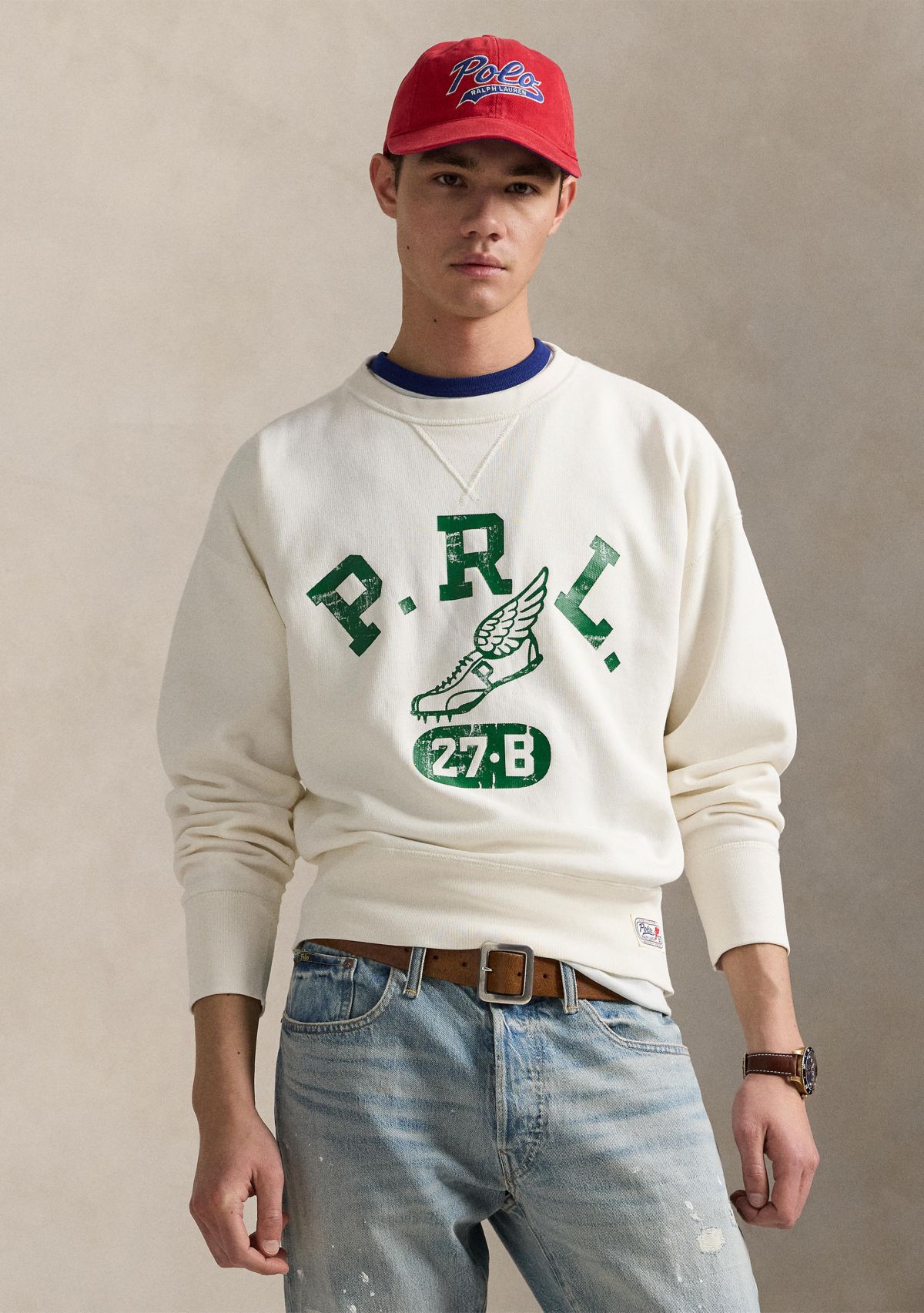 Vintage Fit Logo Fleece Sweatshirt