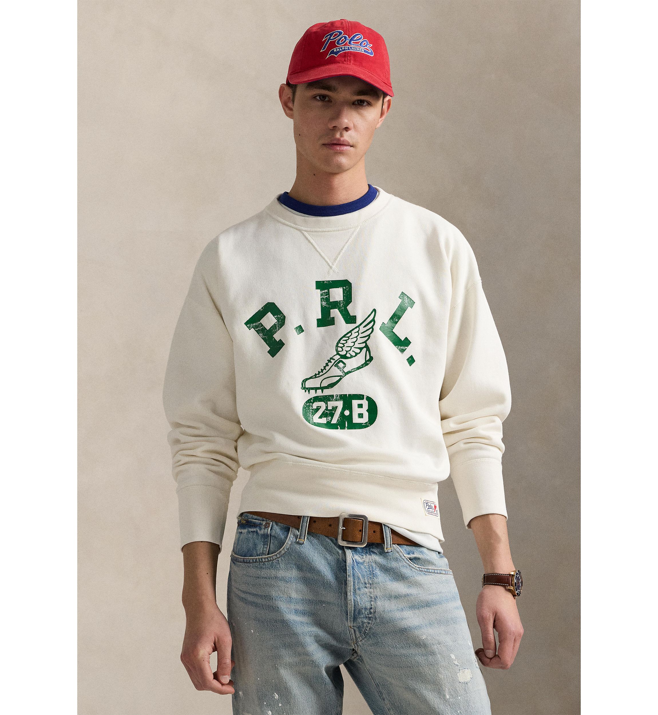Vintage Fit Logo Fleece Sweatshirt