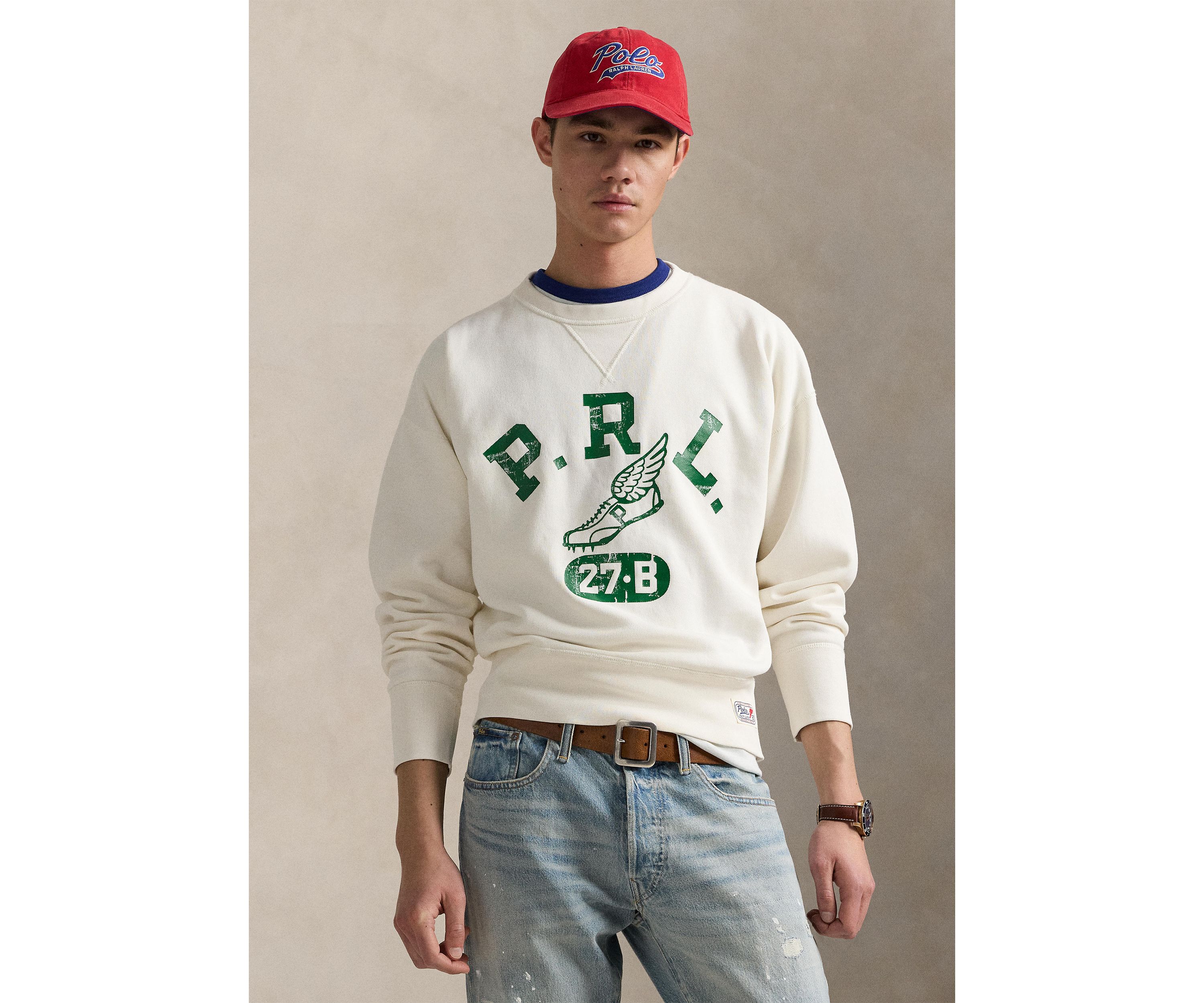 Vintage Fit Logo Fleece Sweatshirt