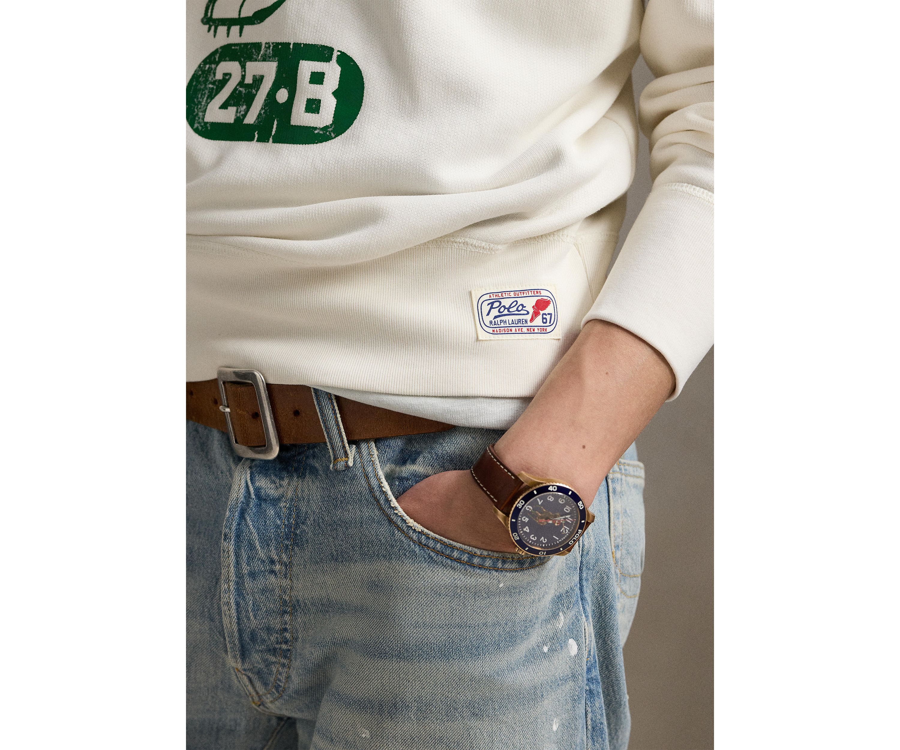Vintage Fit Logo Fleece Sweatshirt