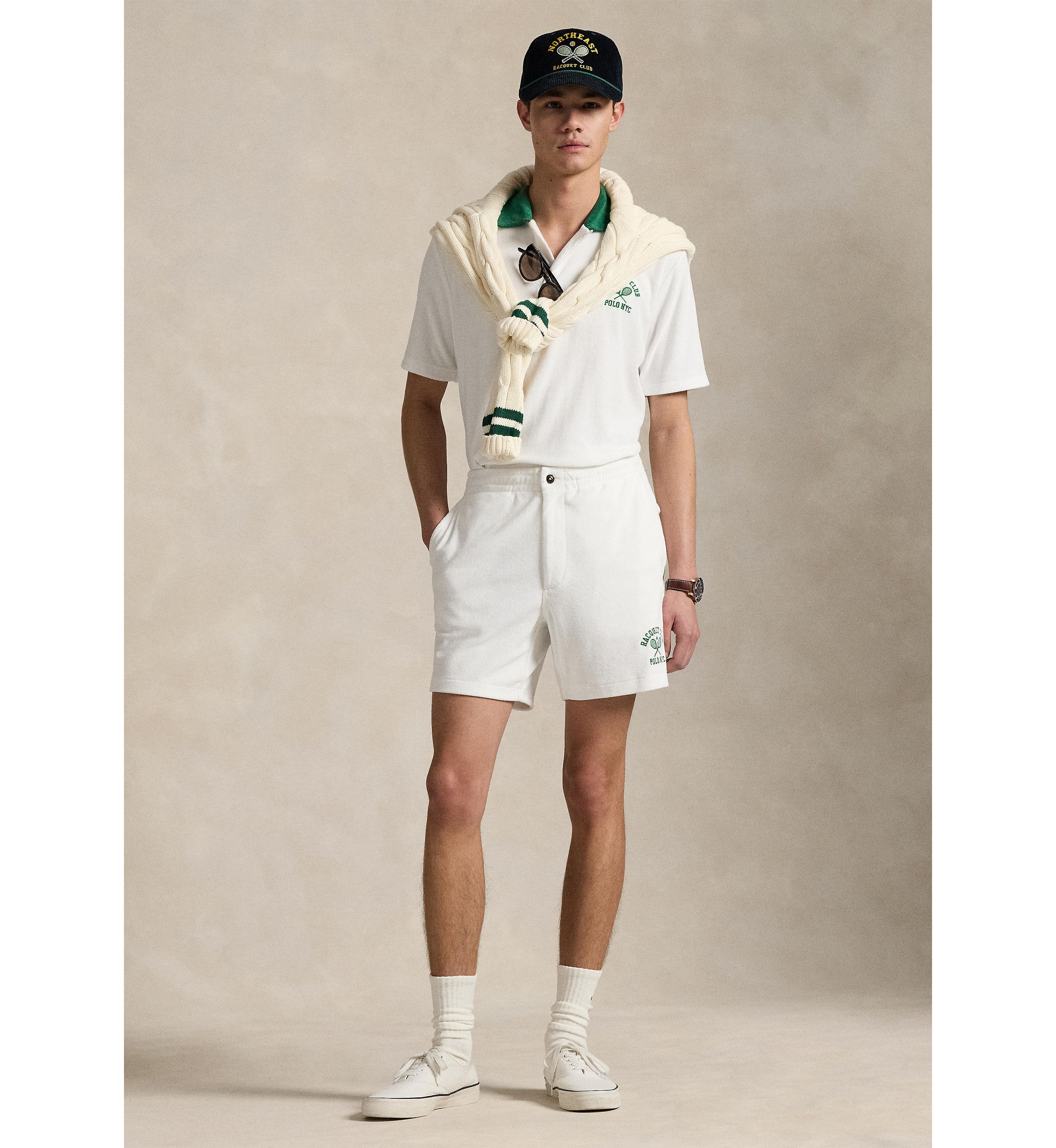 6 Polo Prepster Terry Graphic Shorts