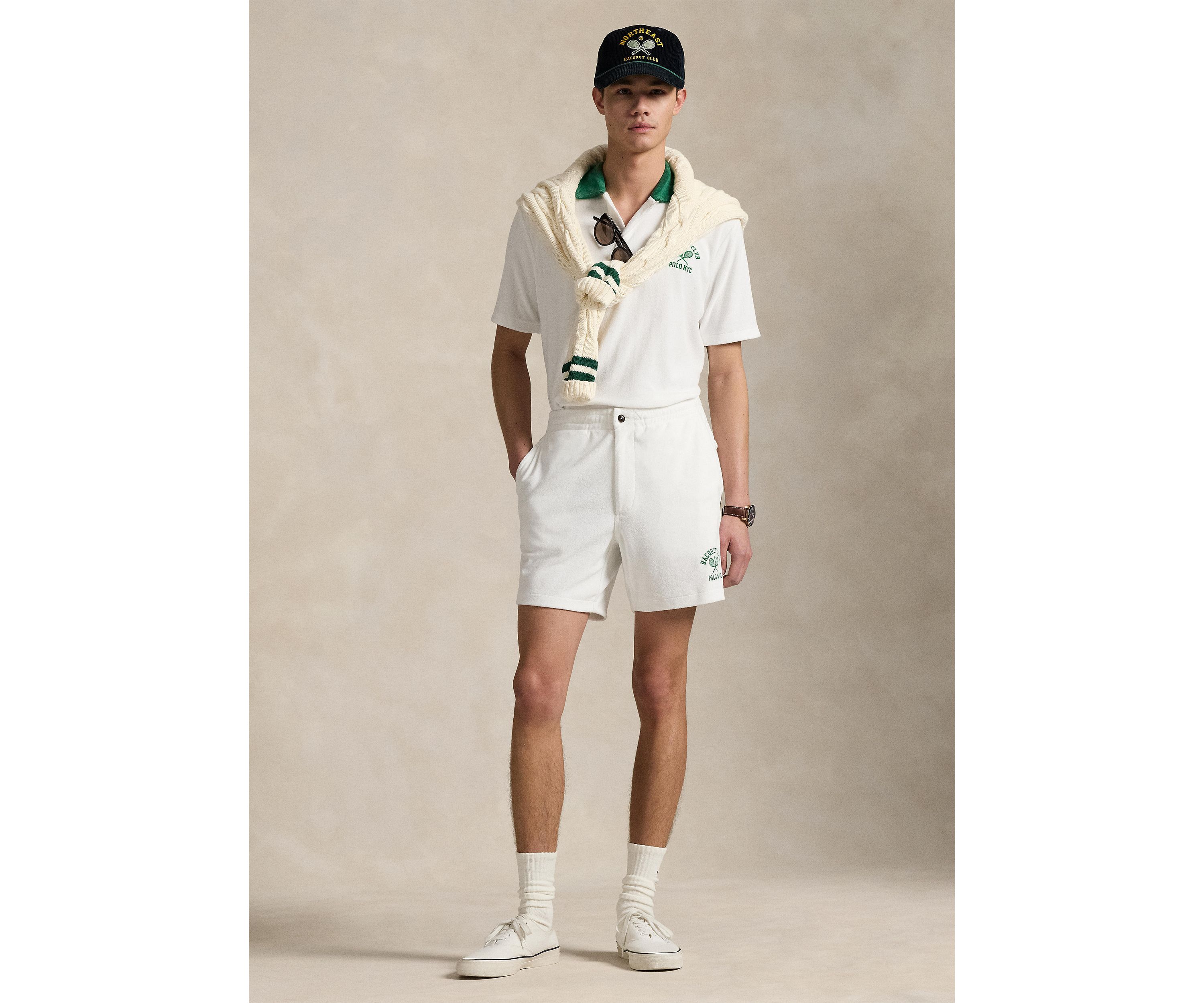 6 Polo Prepster Terry Graphic Shorts