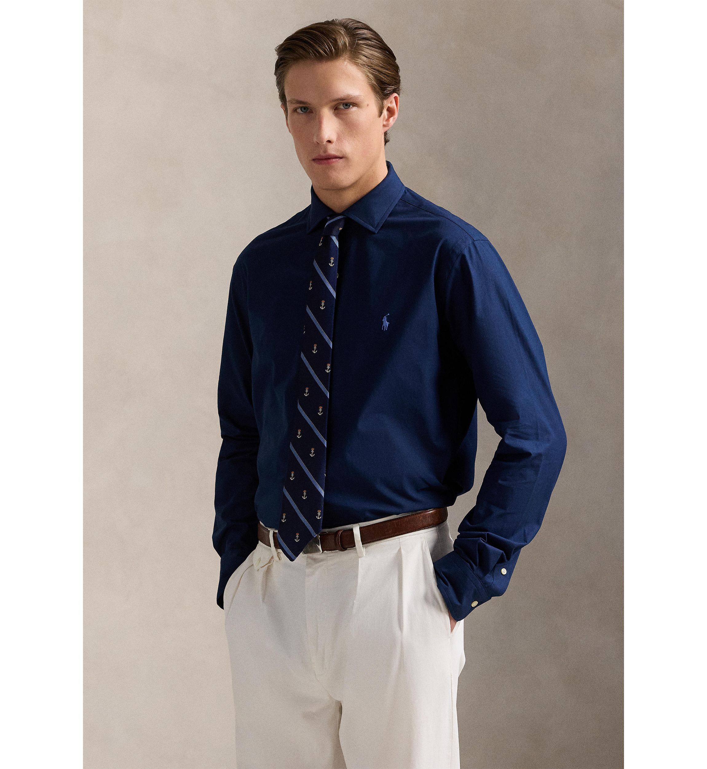 Classic Fit Stretch Poplin Shirt