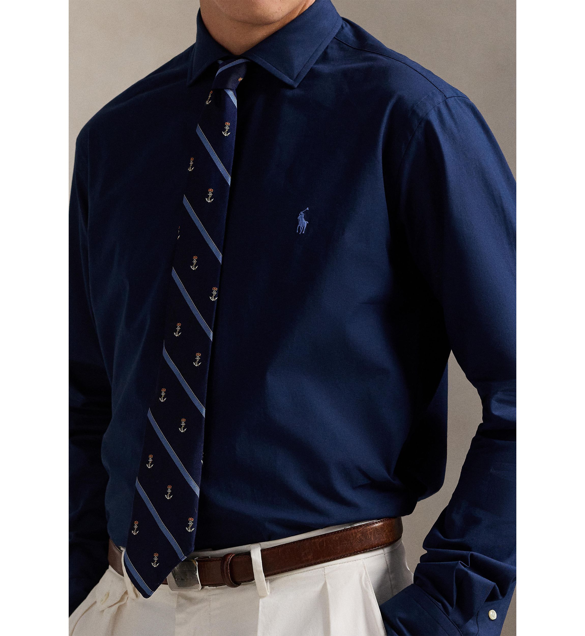 Classic Fit Stretch Poplin Shirt