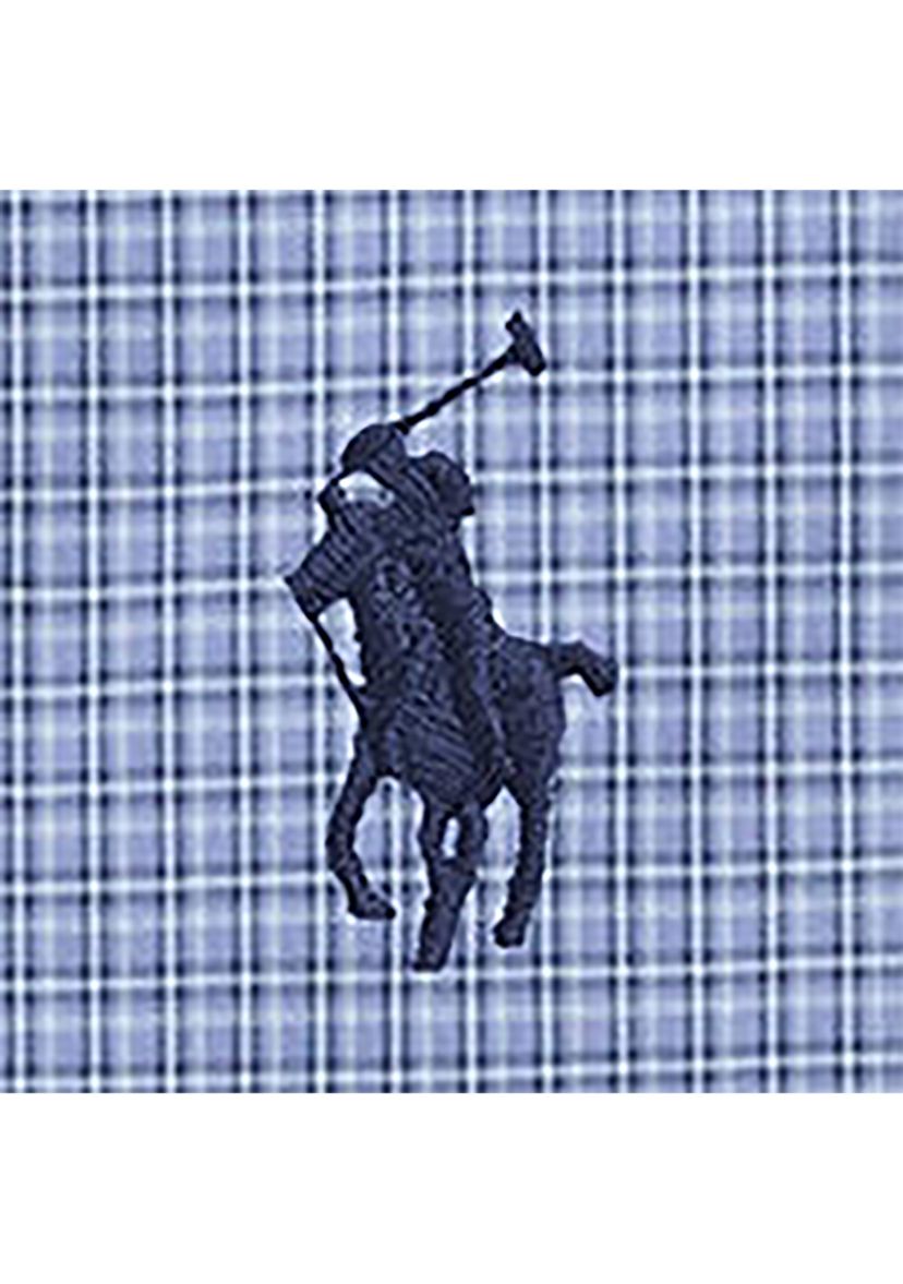 Classic Fit Checked Stretch Poplin Shirt