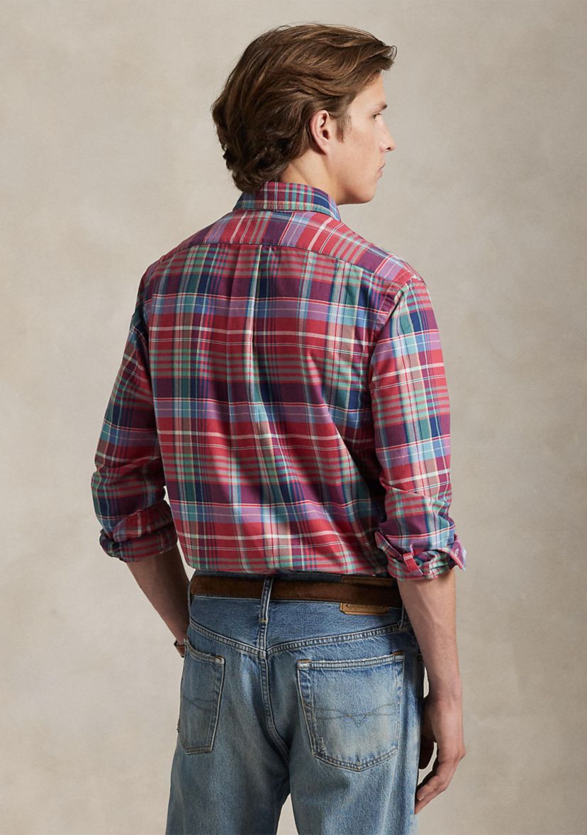 Classic Fit Plaid Oxford Shirt