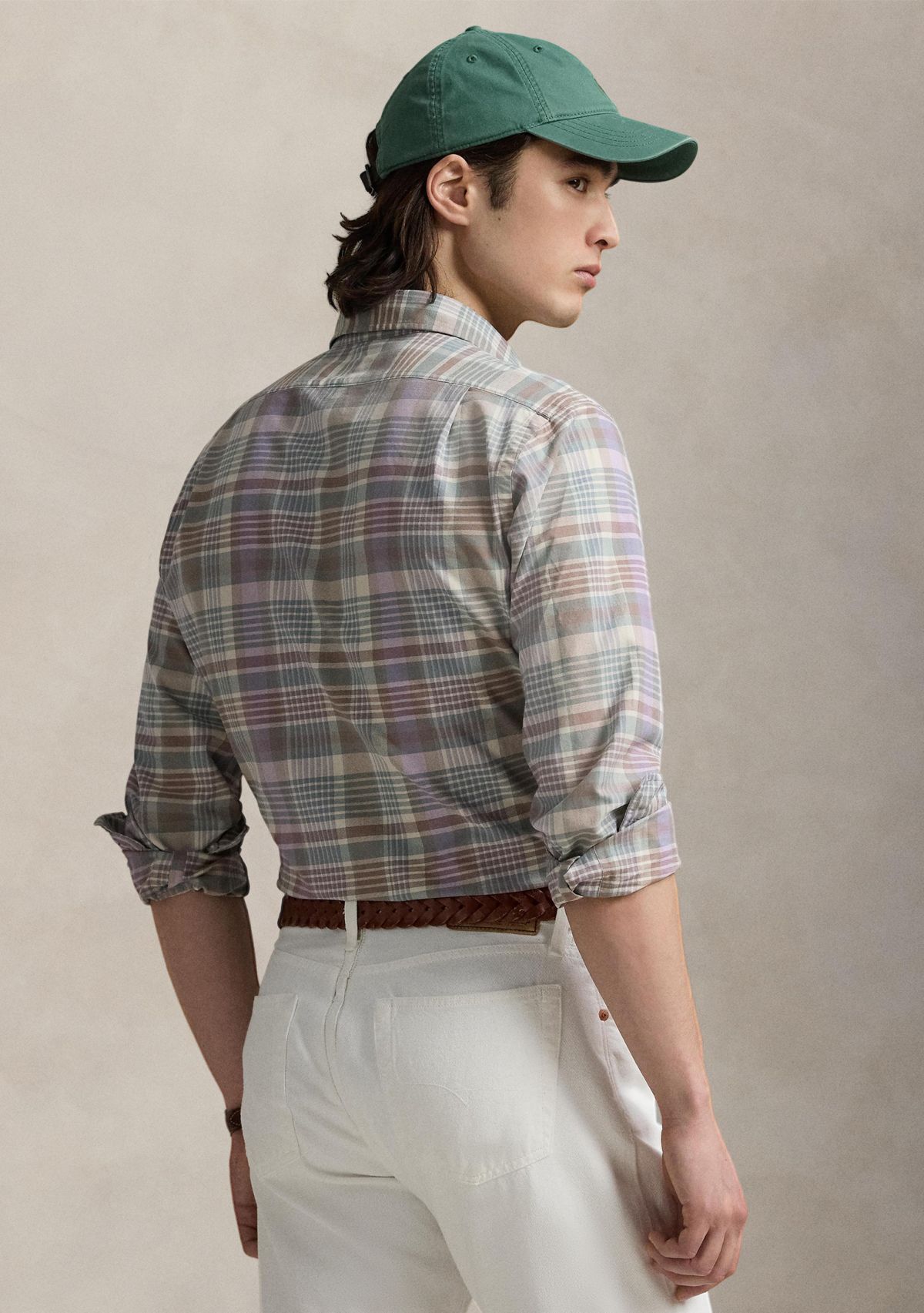 Classic Fit Plaid Oxford Shirt