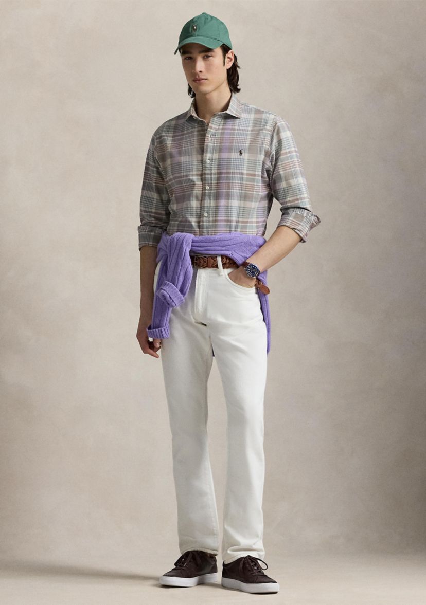 Classic Fit Plaid Oxford Shirt