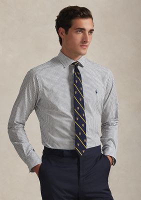 Polo Ralph Lauren Men's Classic Fit Plaid Stretch Poplin Shirt, 2XL