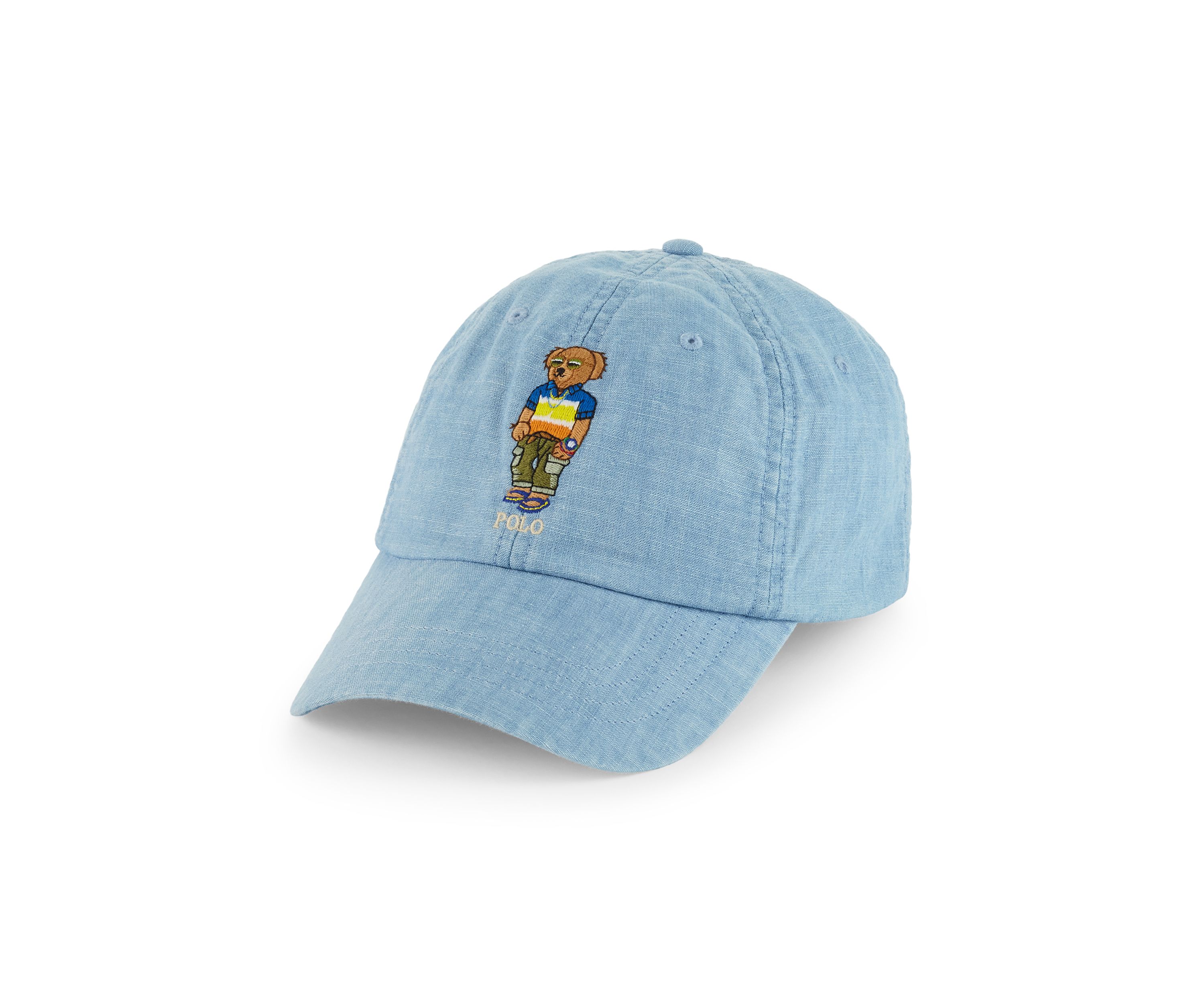 Polo Bear Chambray Ball Cap