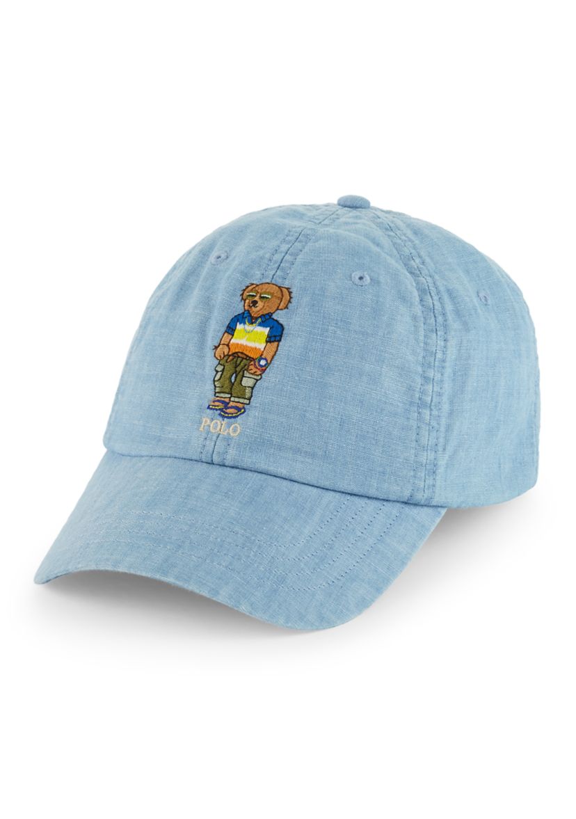 Polo Bear Chambray Ball Cap