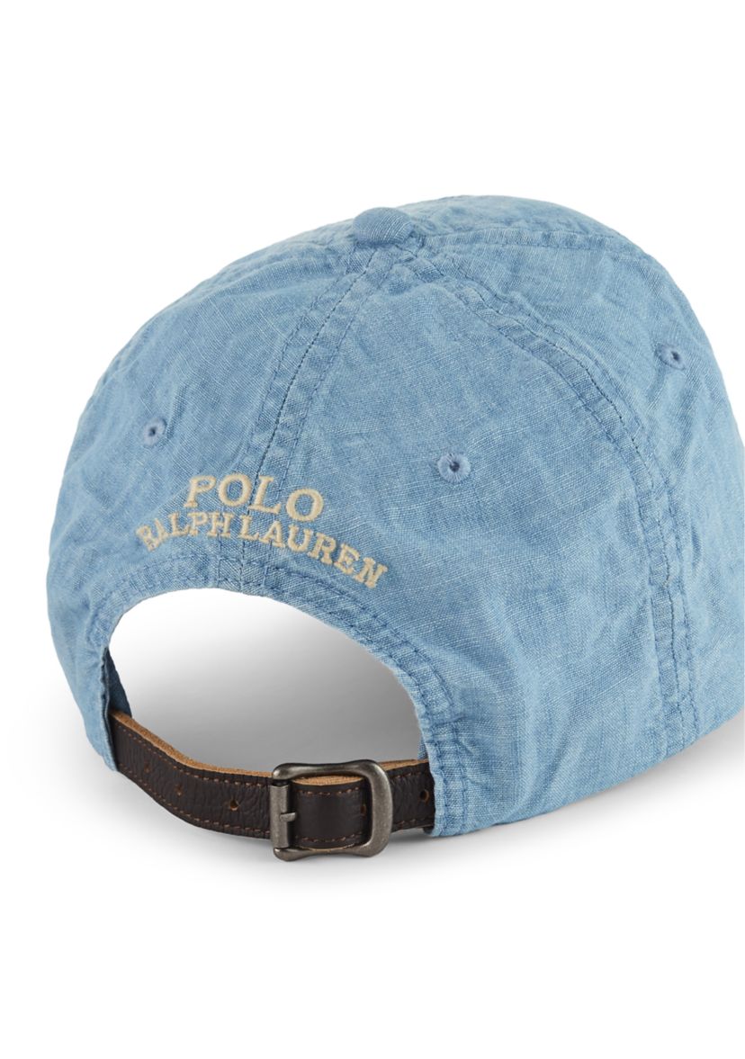 Polo Bear Chambray Ball Cap