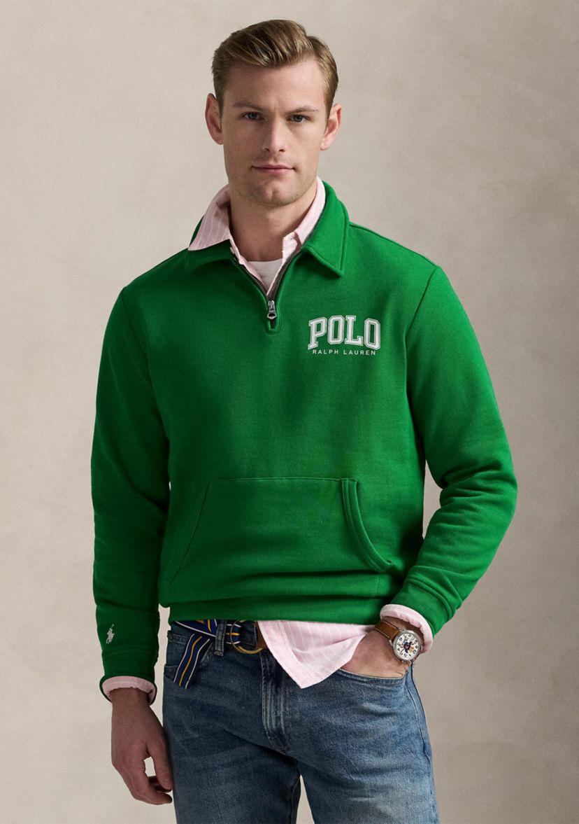Logo Fleece Collared Sweatshirt