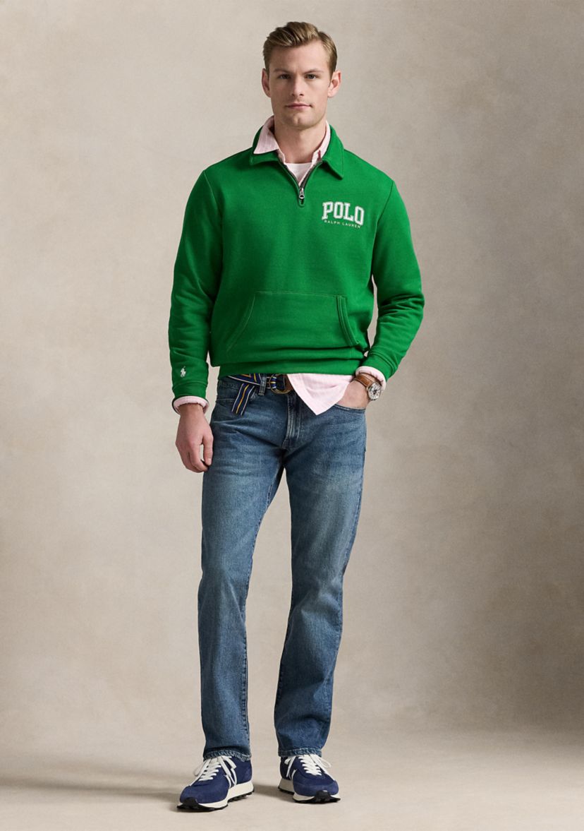 Logo Fleece Collared Sweatshirt