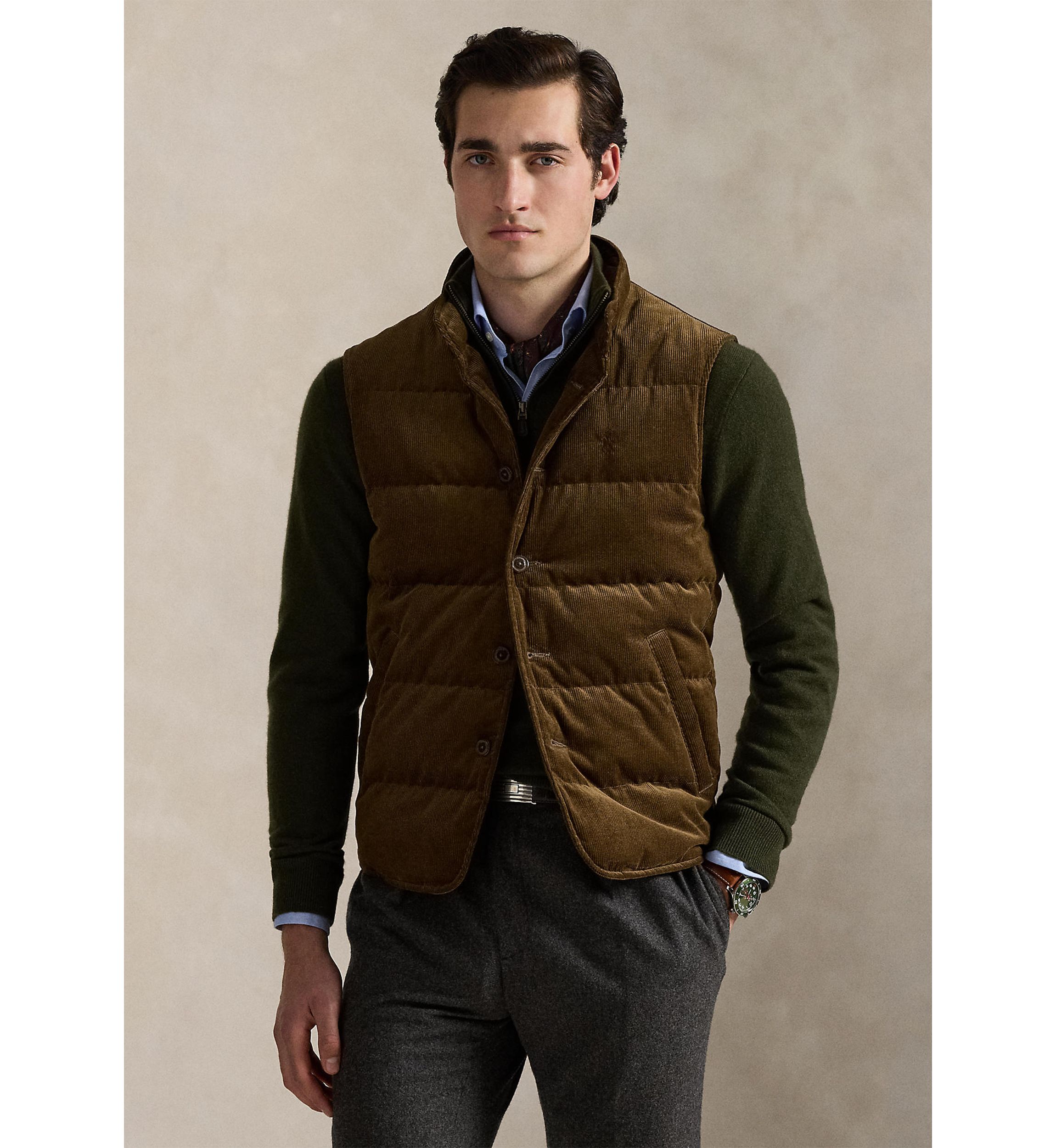 Quilted Corduroy Vest