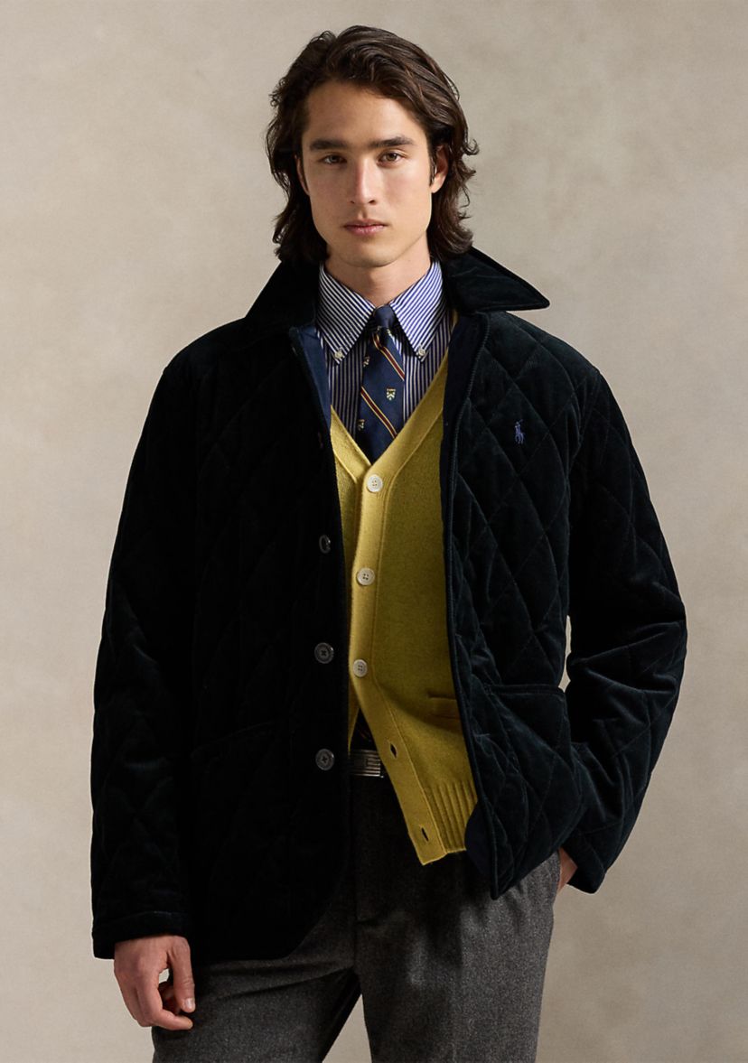 Quilted Corduroy Car Coat