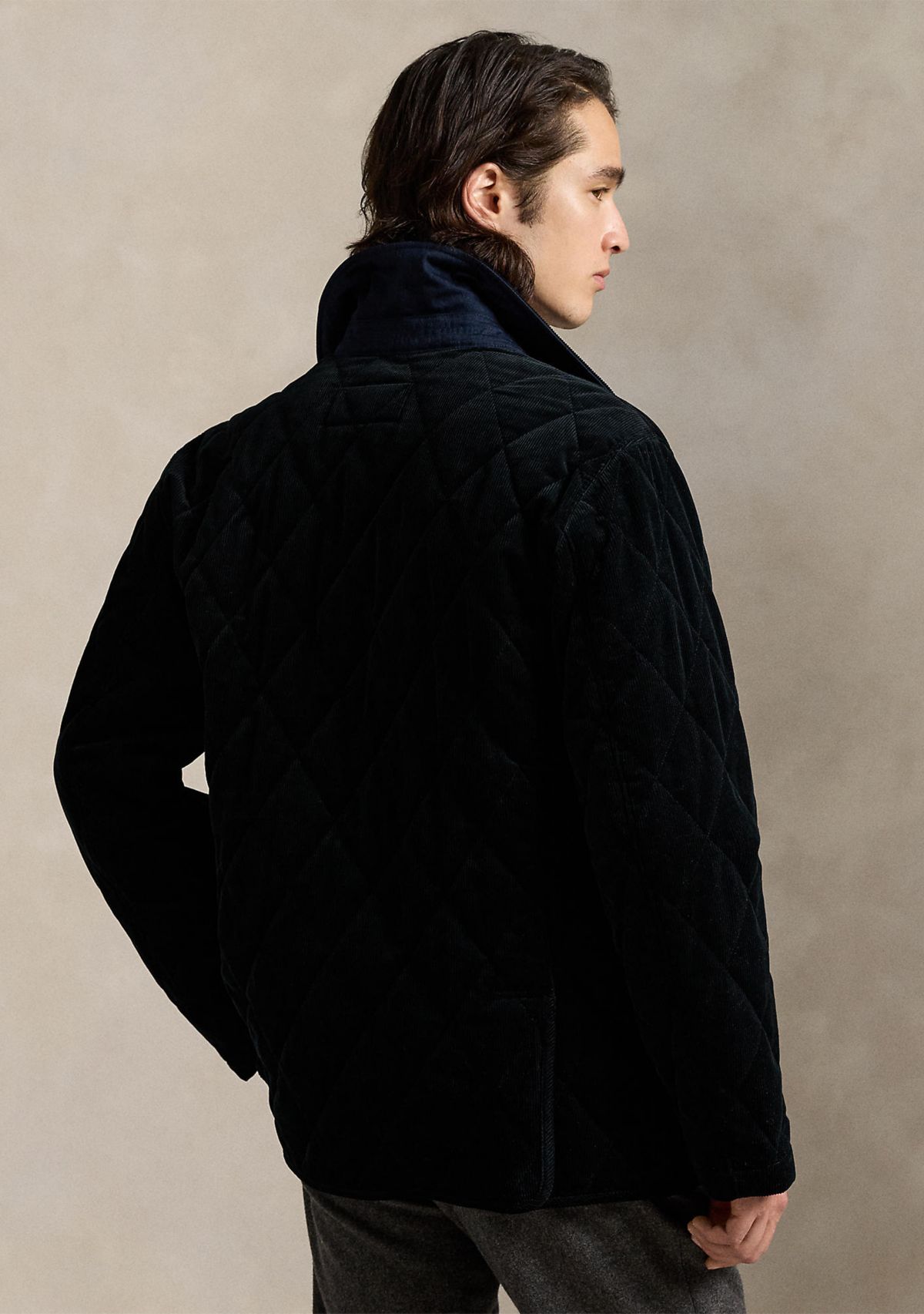 Quilted Corduroy Car Coat