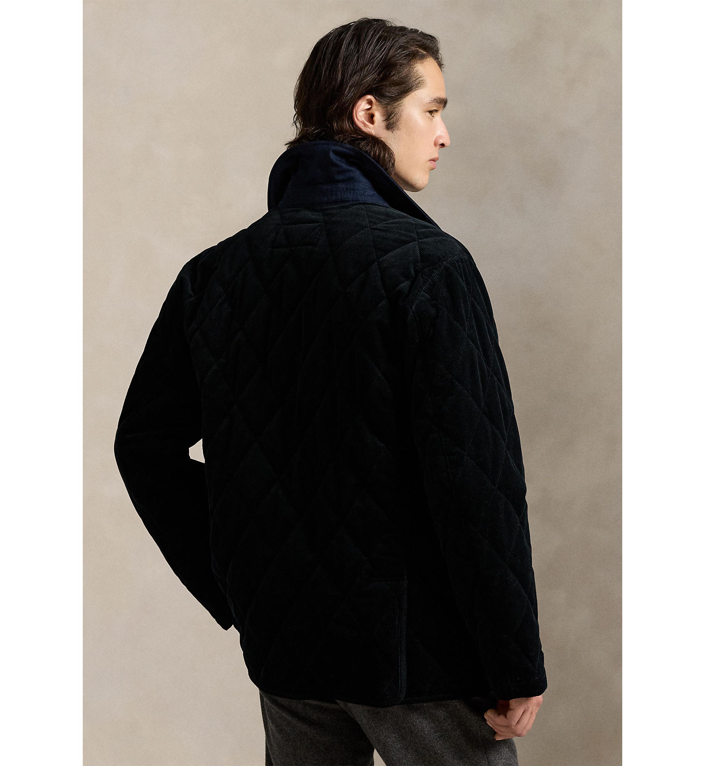 Quilted Corduroy Car Coat