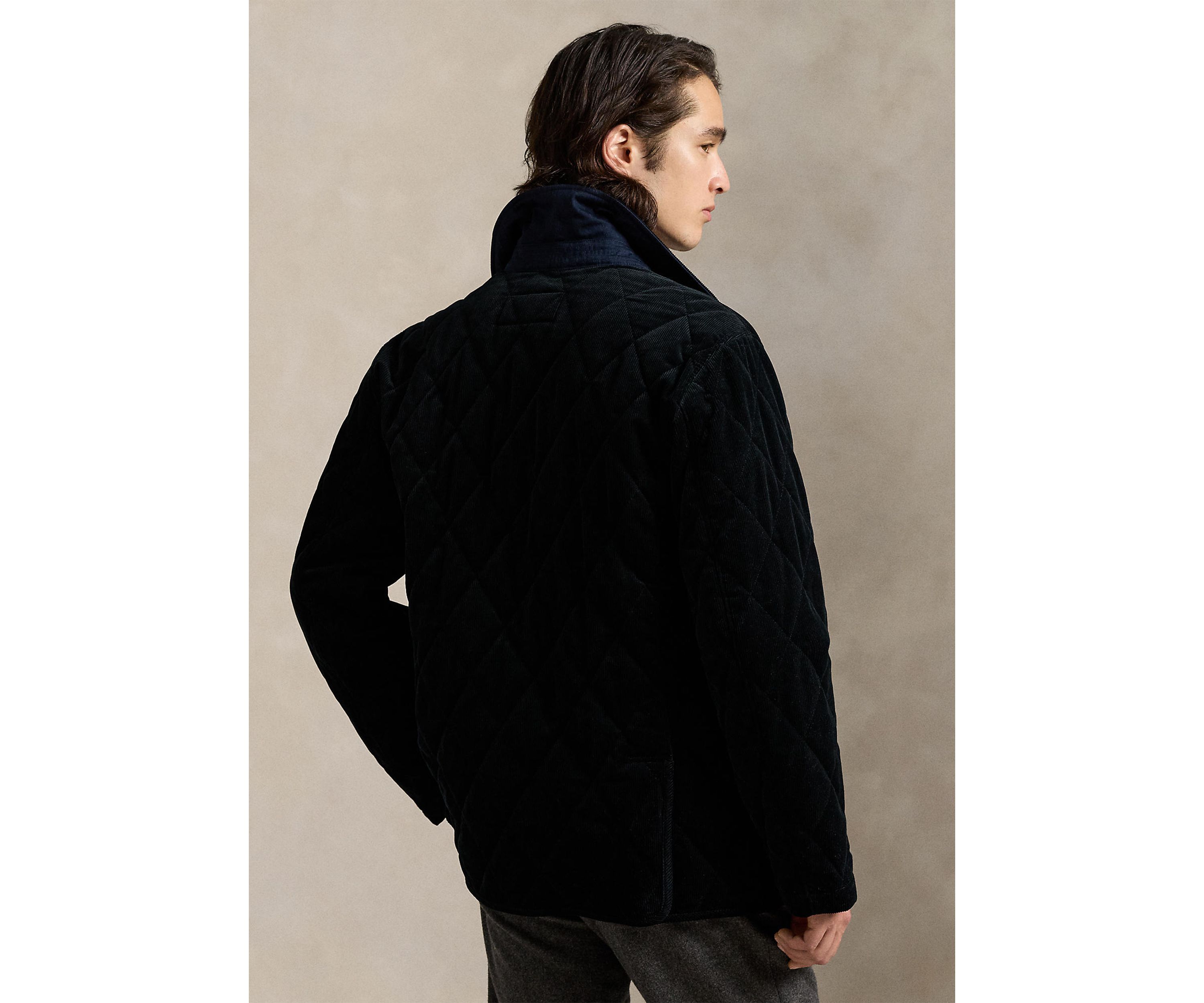 Quilted Corduroy Car Coat