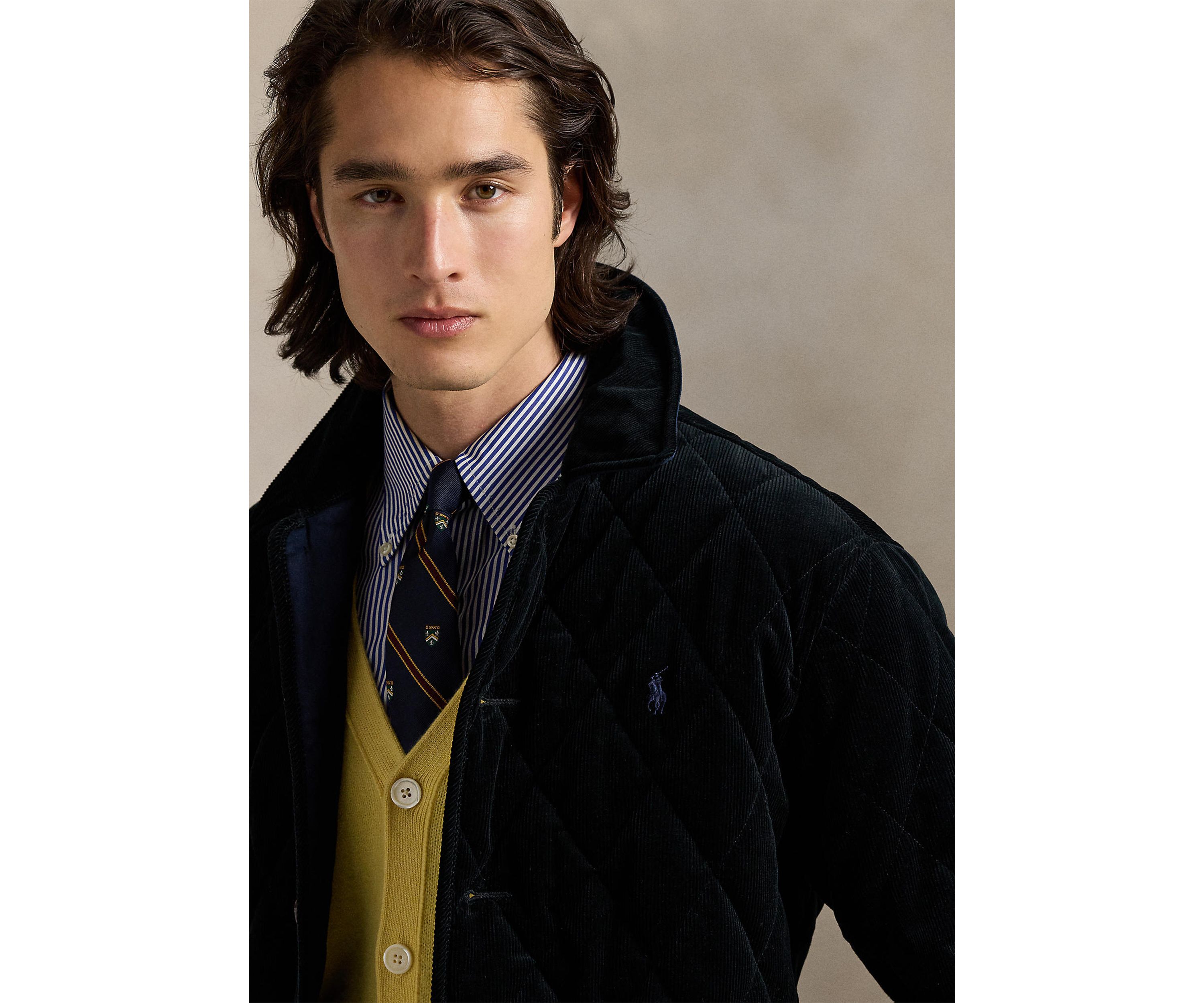 Quilted Corduroy Car Coat