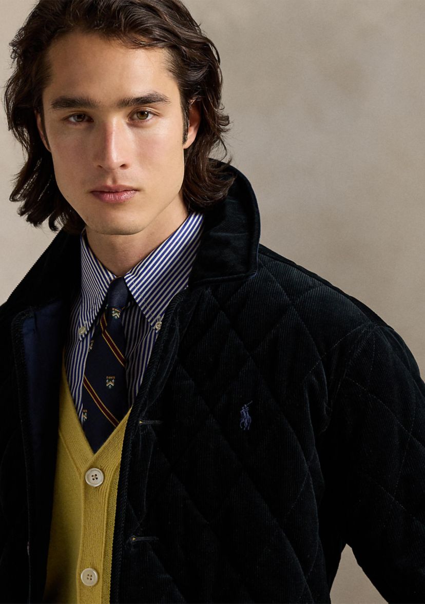 Quilted Corduroy Car Coat