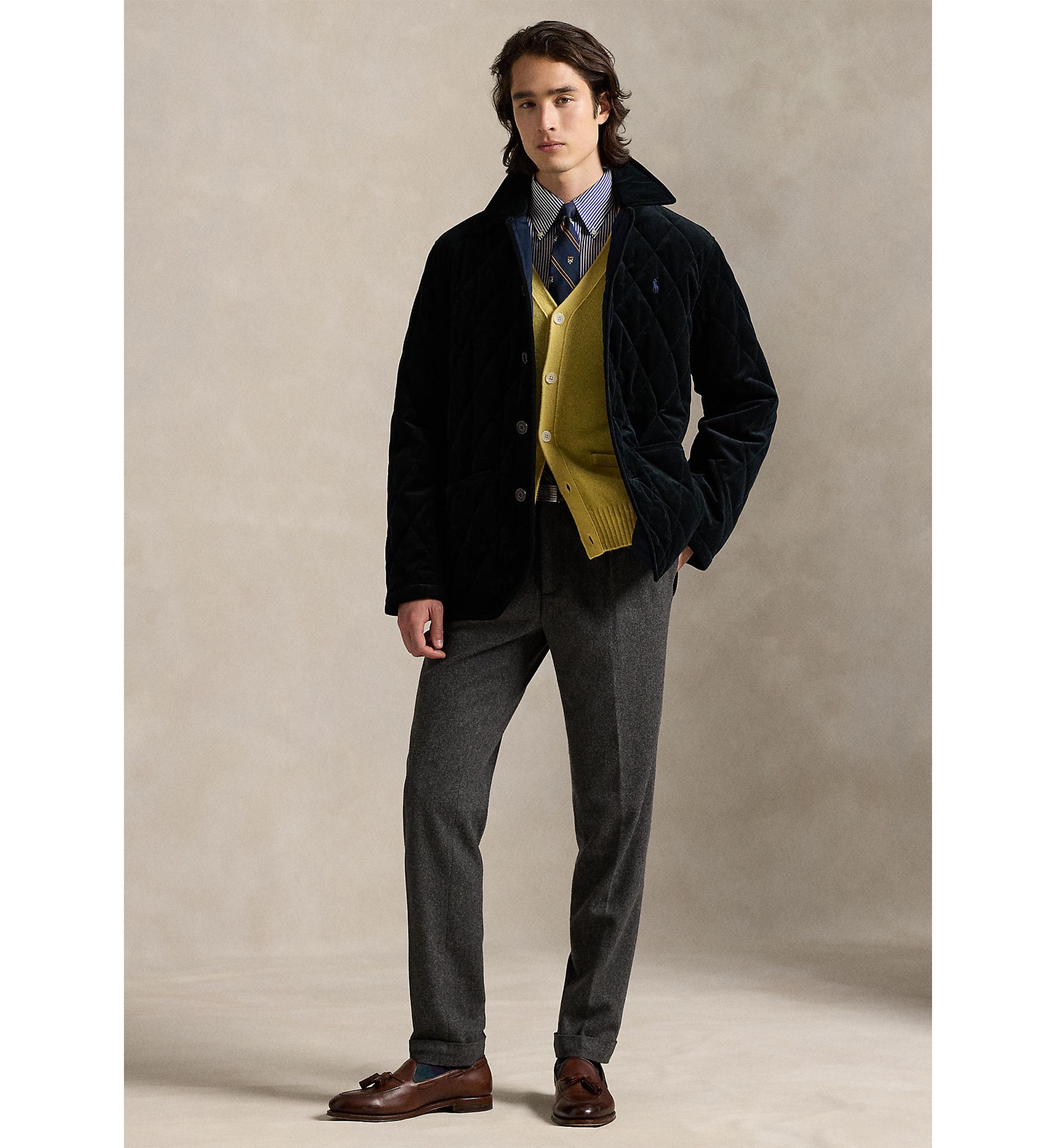 Quilted Corduroy Car Coat