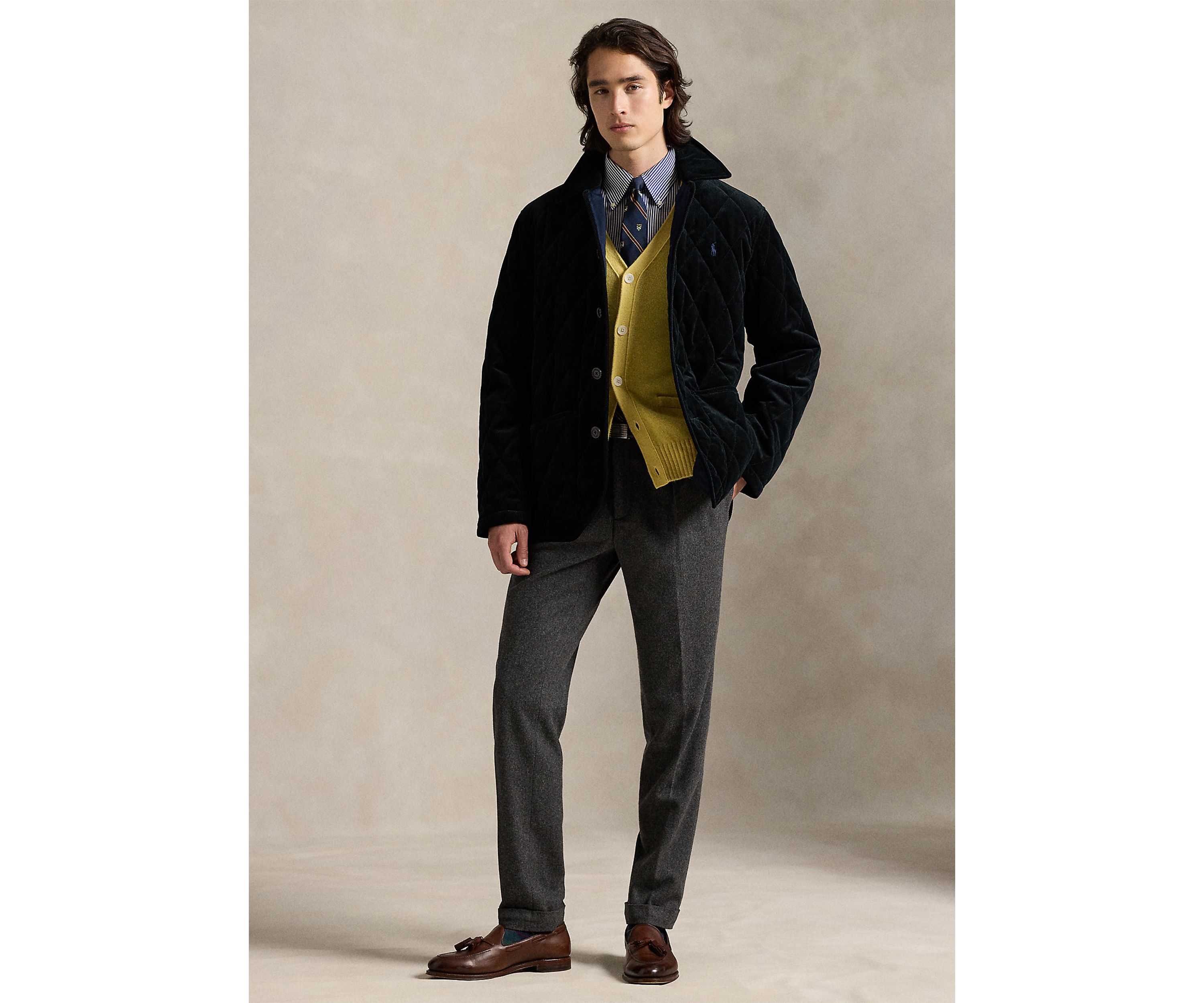 Quilted Corduroy Car Coat