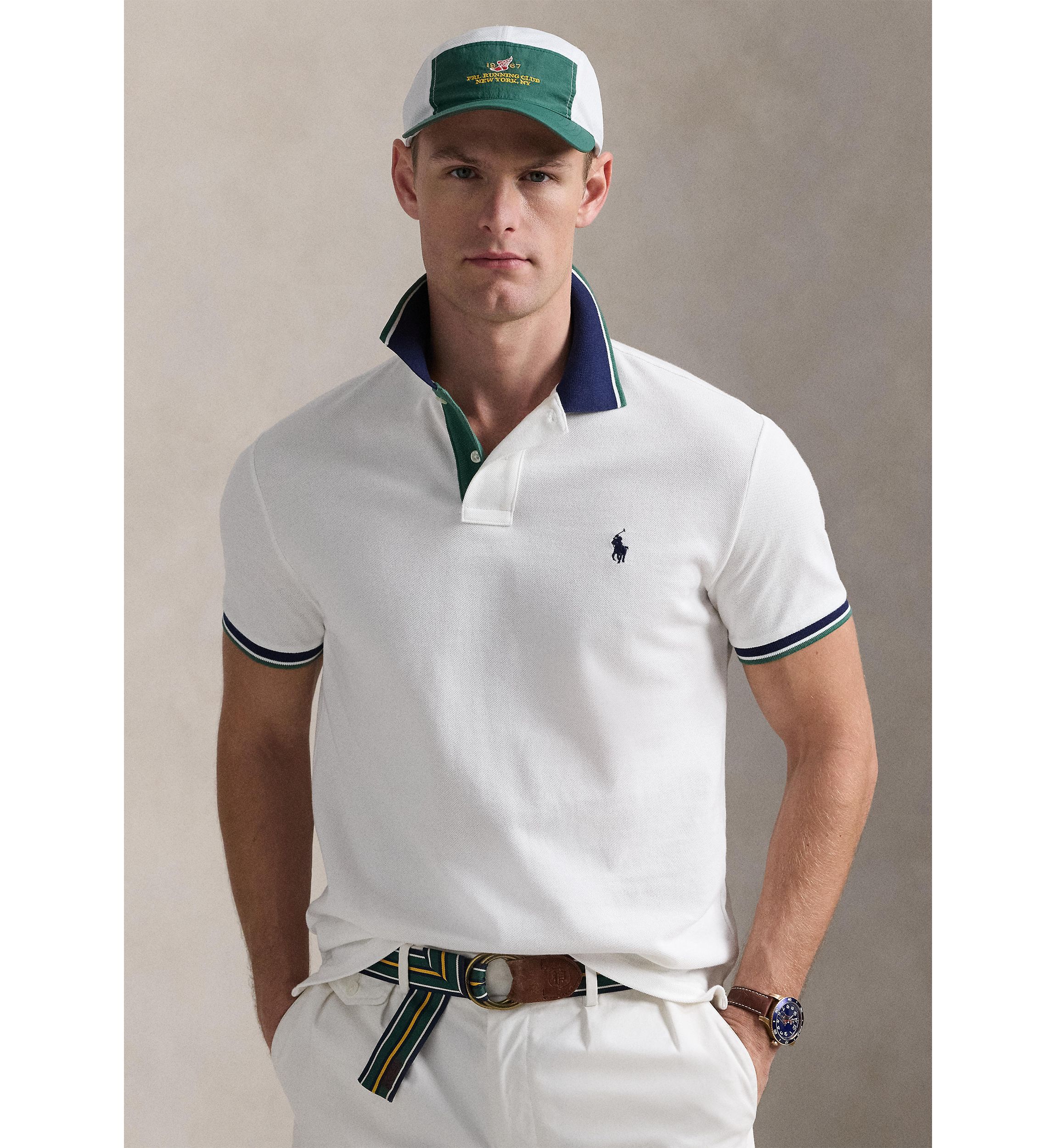 Classic Fit Mesh Polo Shirt