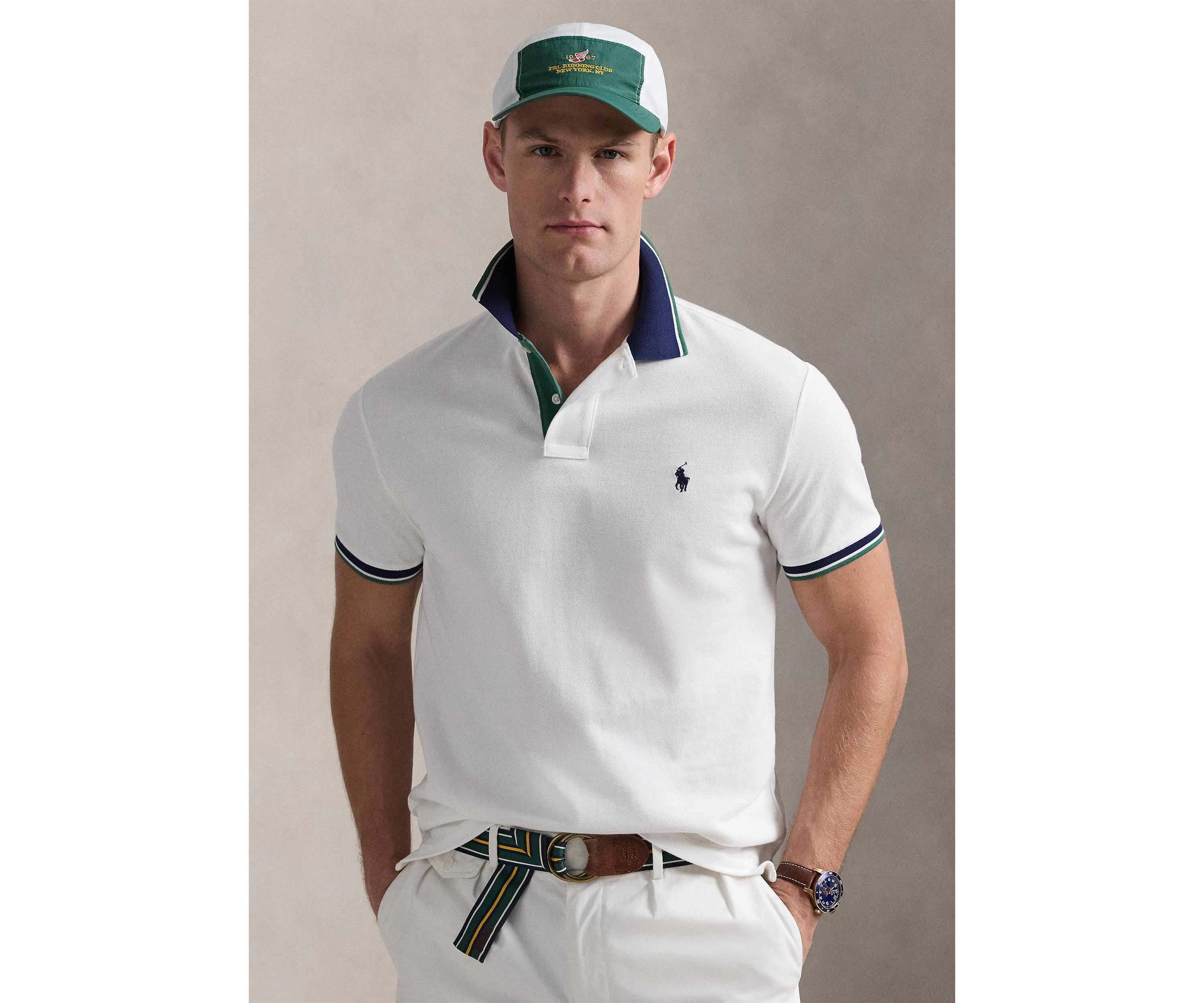 Classic Fit Mesh Polo Shirt