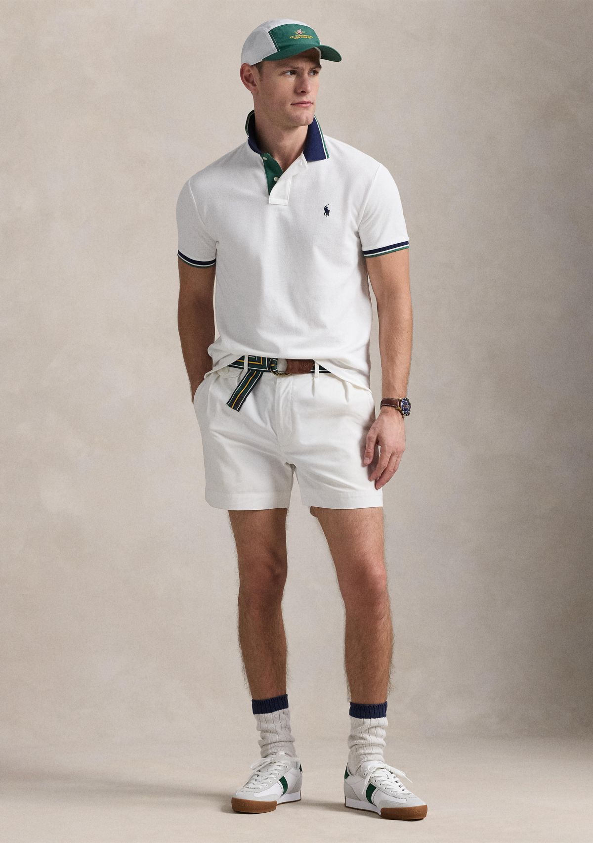 Classic Fit Mesh Polo Shirt