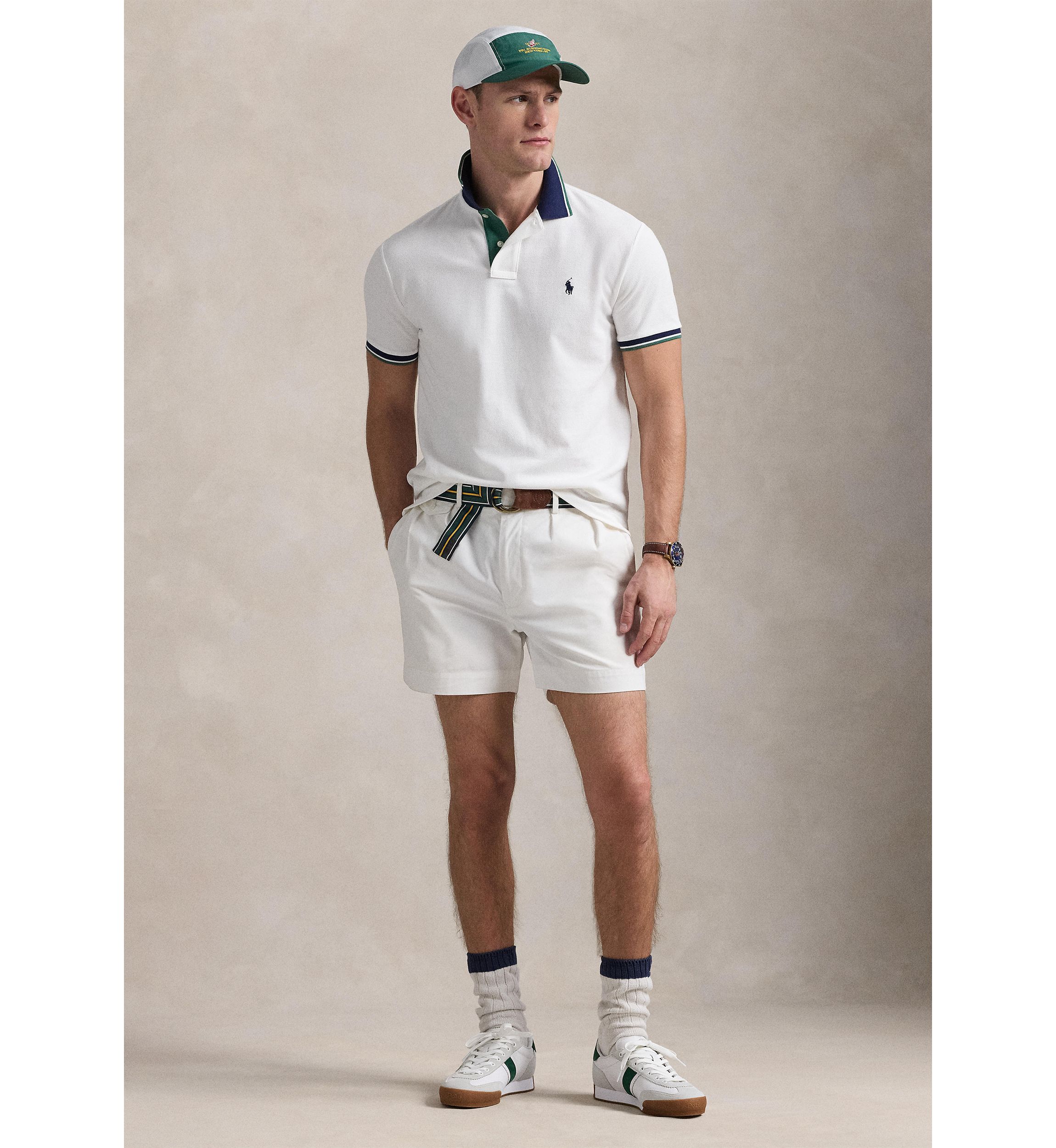 Classic Fit Mesh Polo Shirt