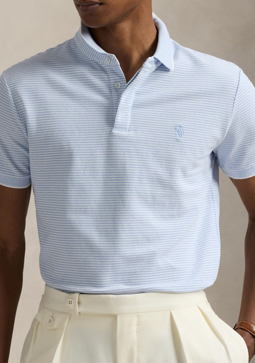 Classic Fit Stretch Oxford Mesh Polo Shirt
