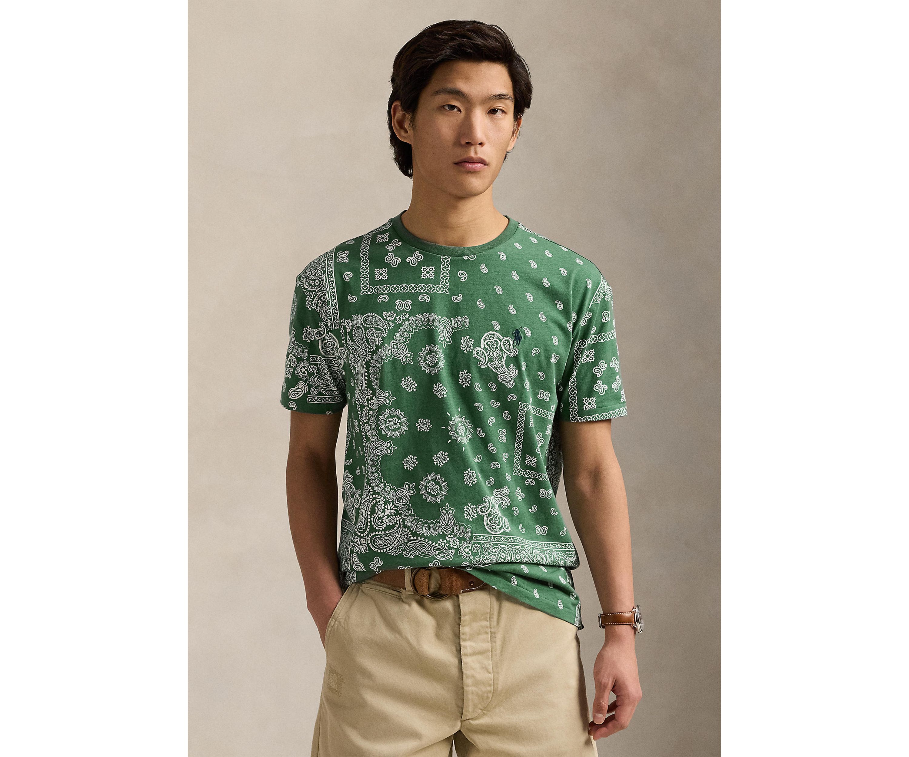 Classic Fit Bandanna Jersey T-Shirt