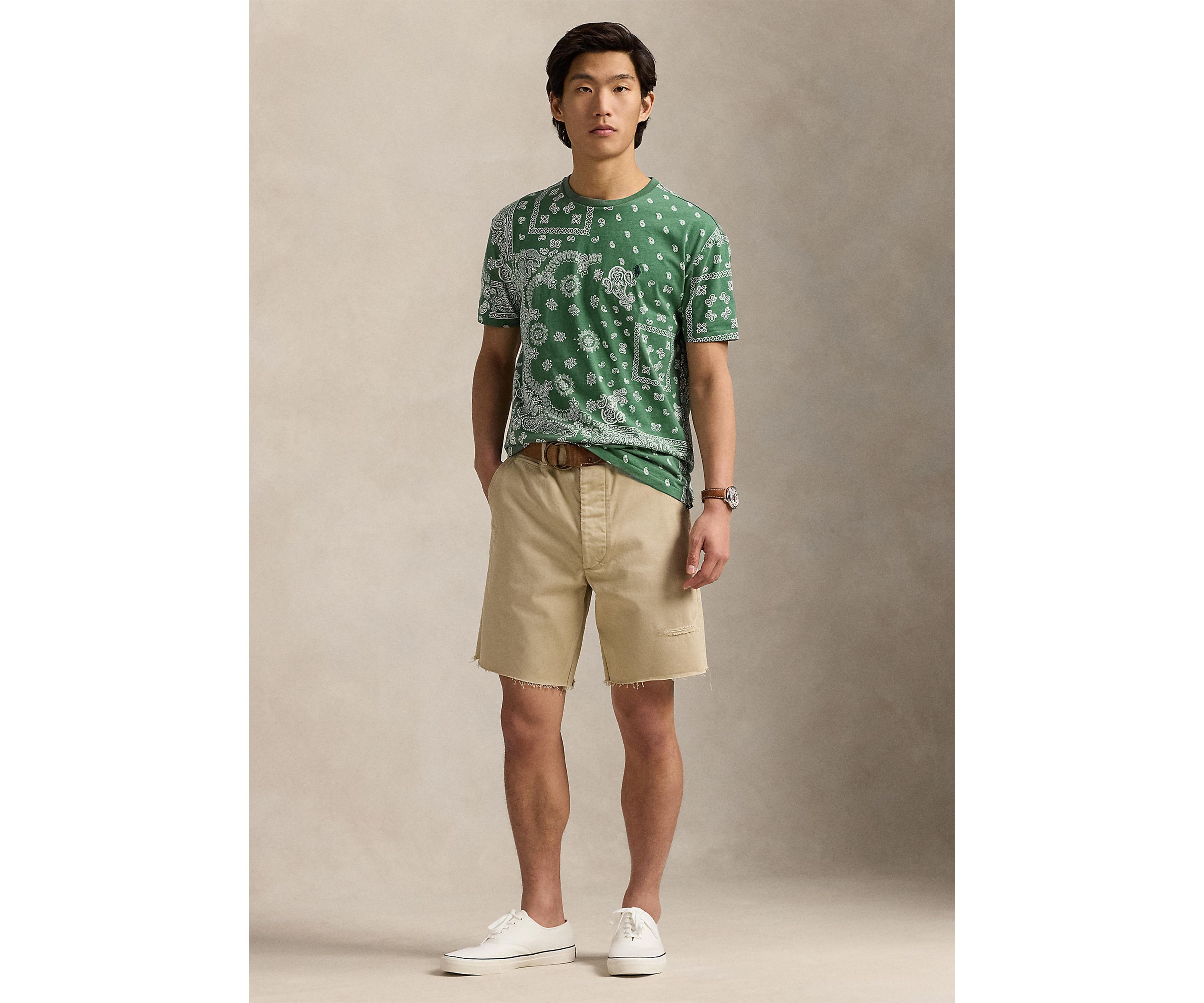 Classic Fit Bandanna Jersey T-Shirt
