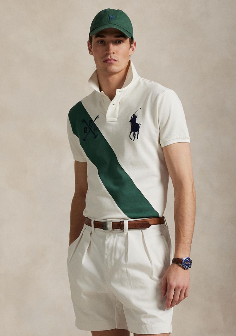 Classic Fit Big Pony Mesh Polo Shirt